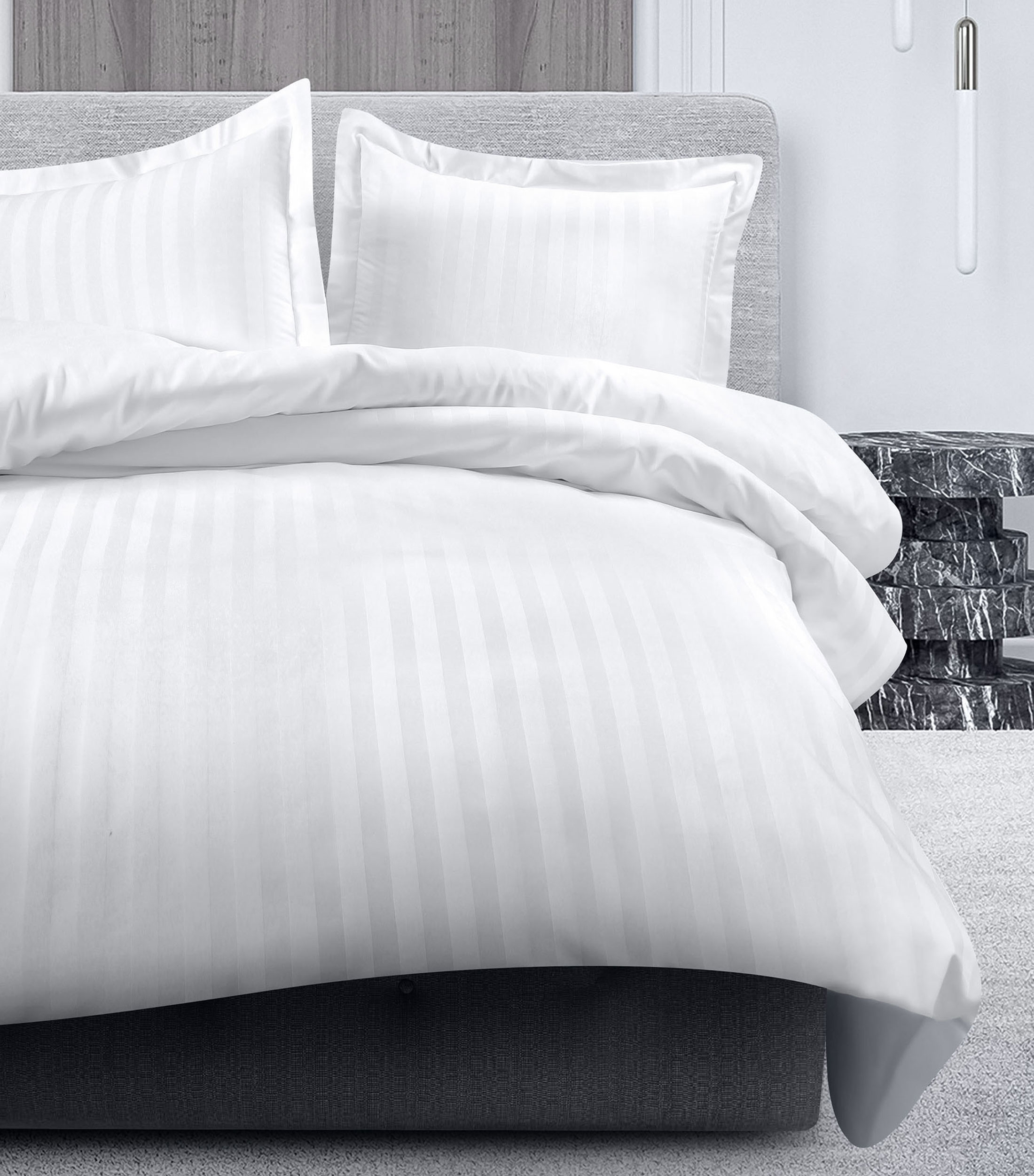 Funda para Duvet Matrimonial Dominick Blanca
