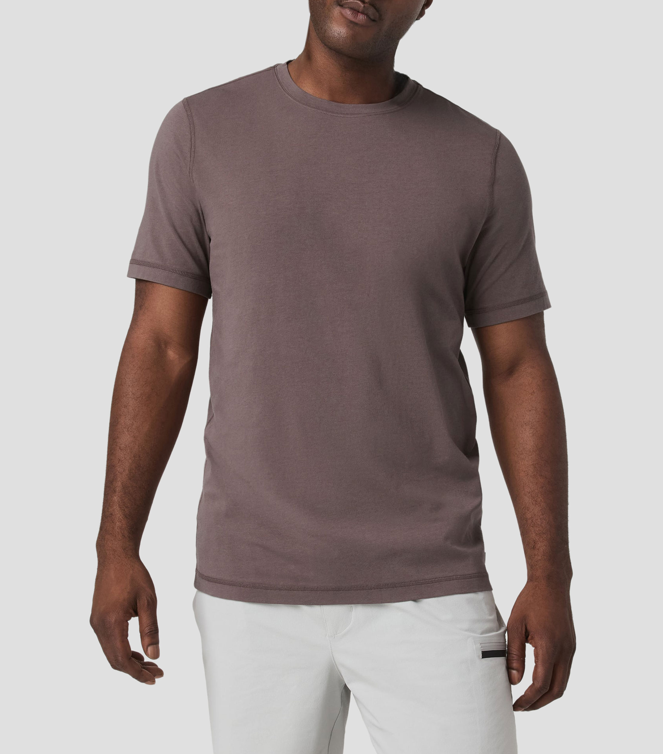 Playera cuello redondo manga corta lisa Hombre