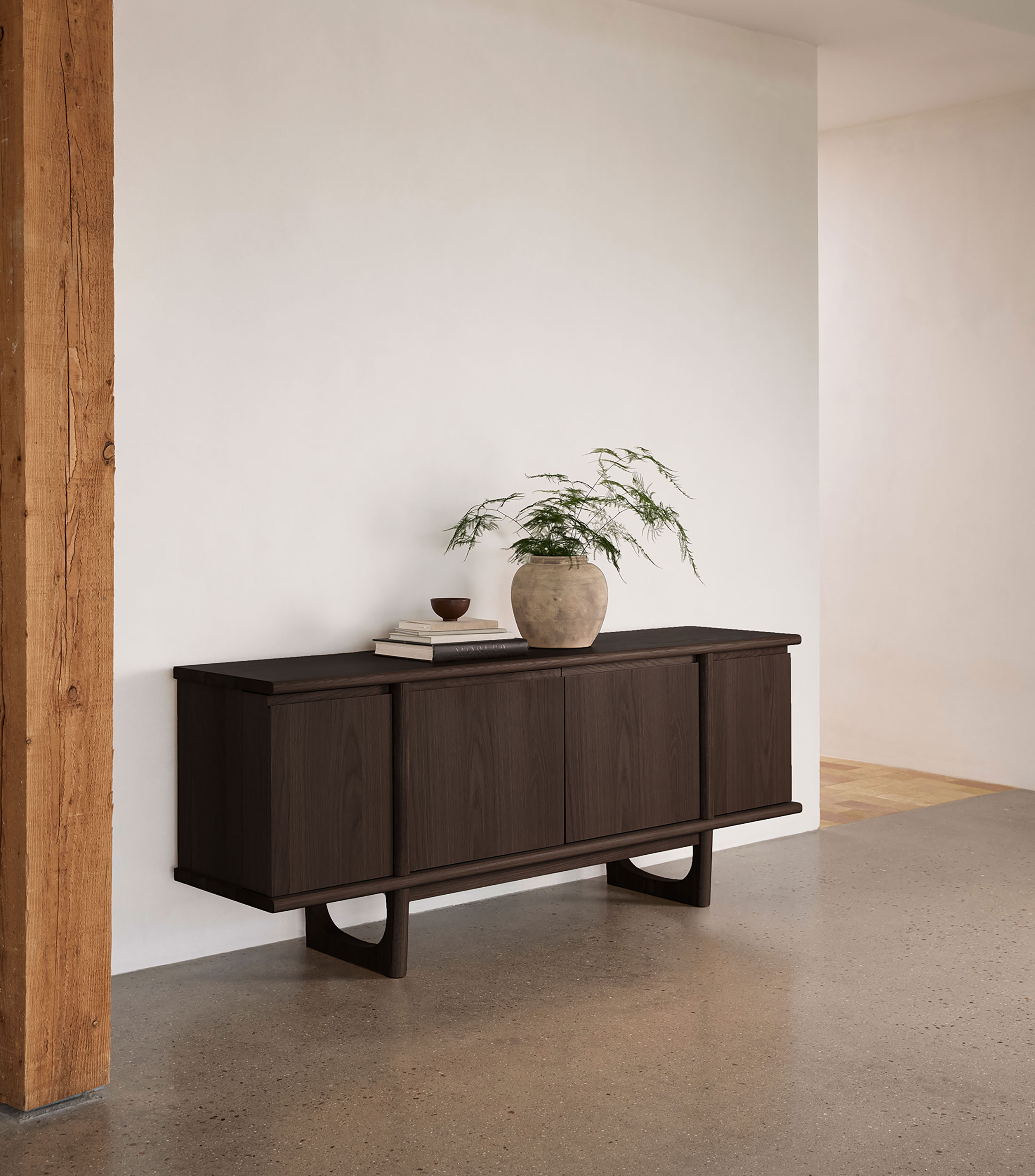 Buffet Flow en madera de roble