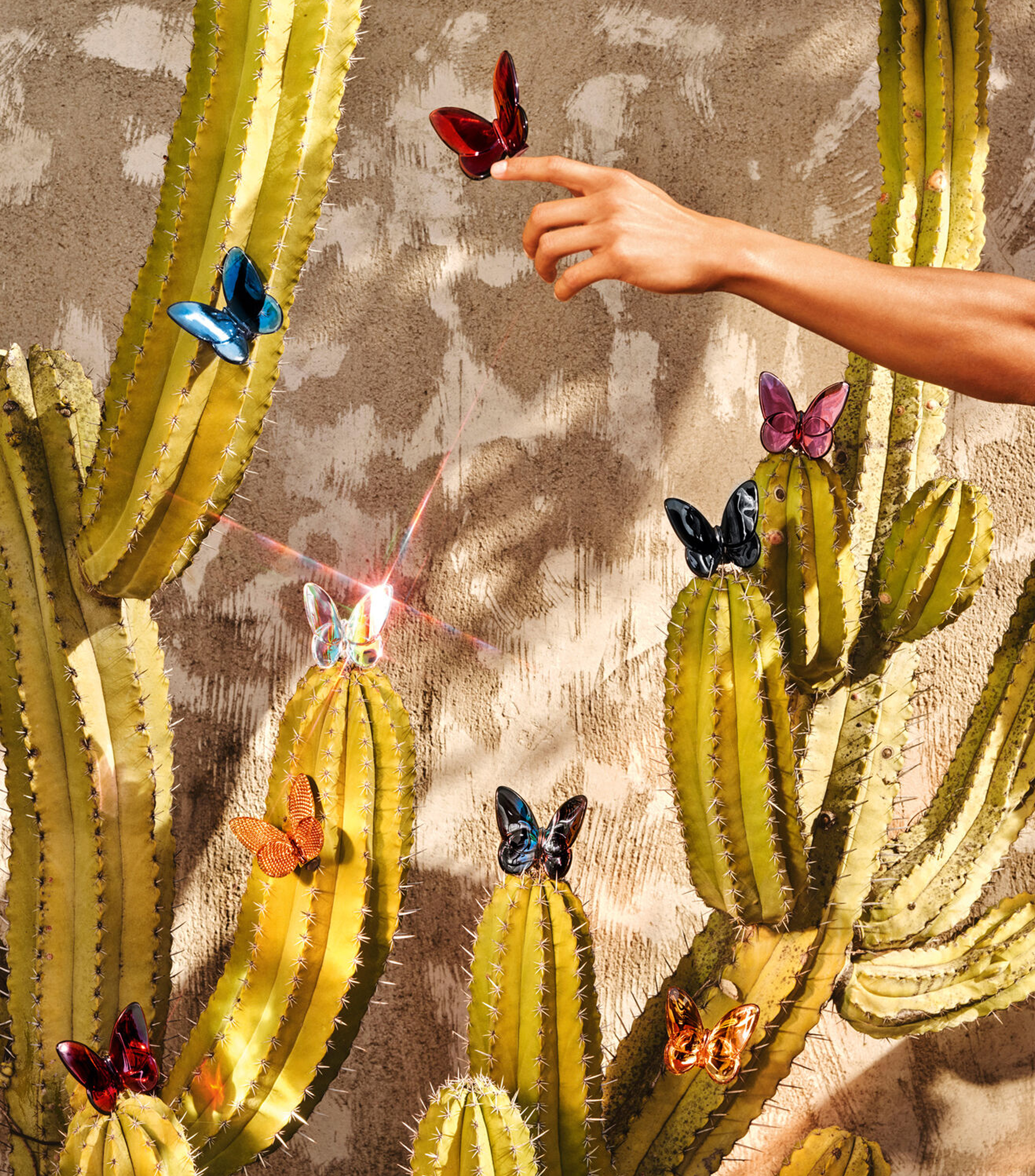 Figura Decorativa Mariposa Amuleto en cristal