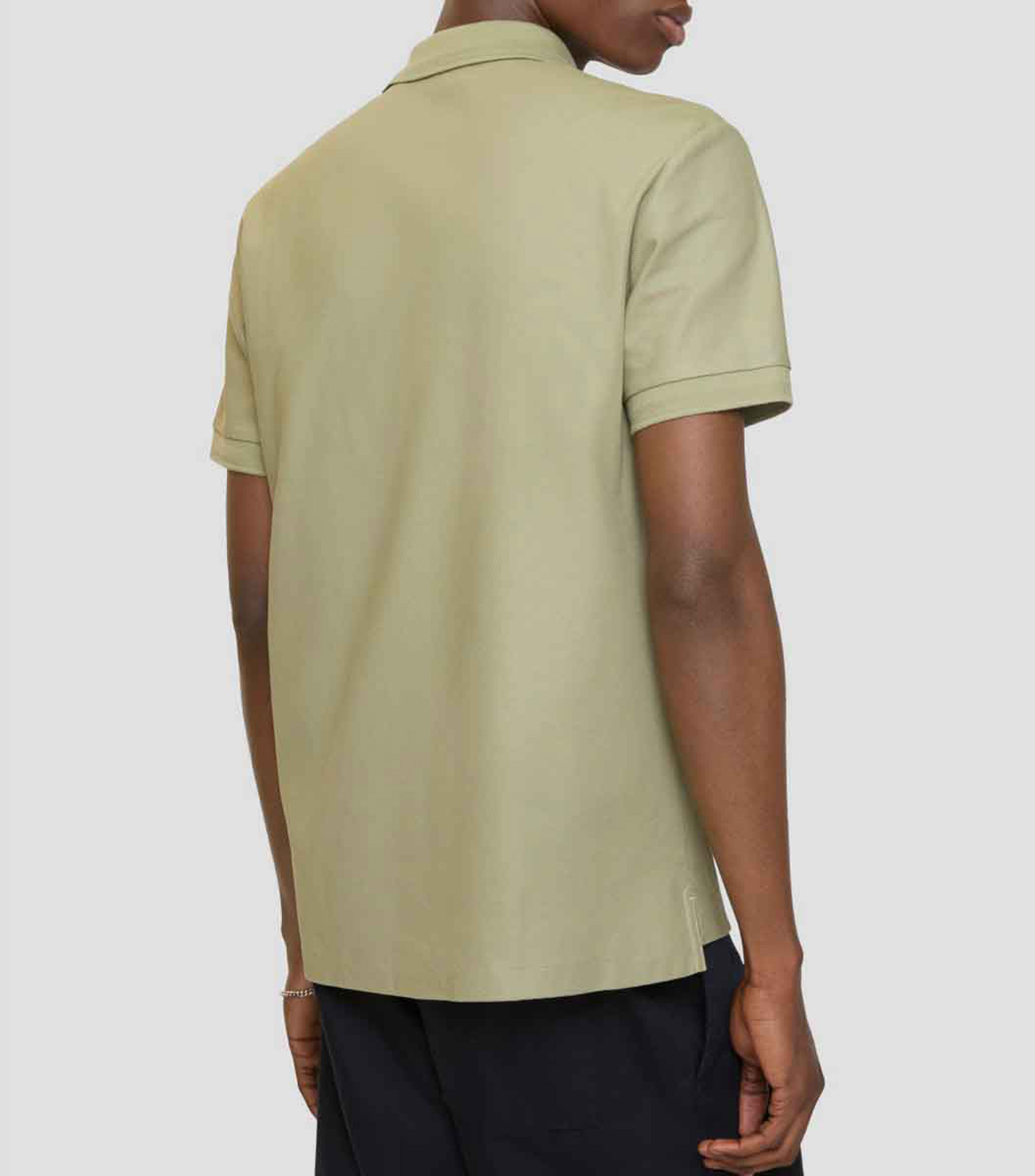 Playera tipo polo manga corta liso Hombre