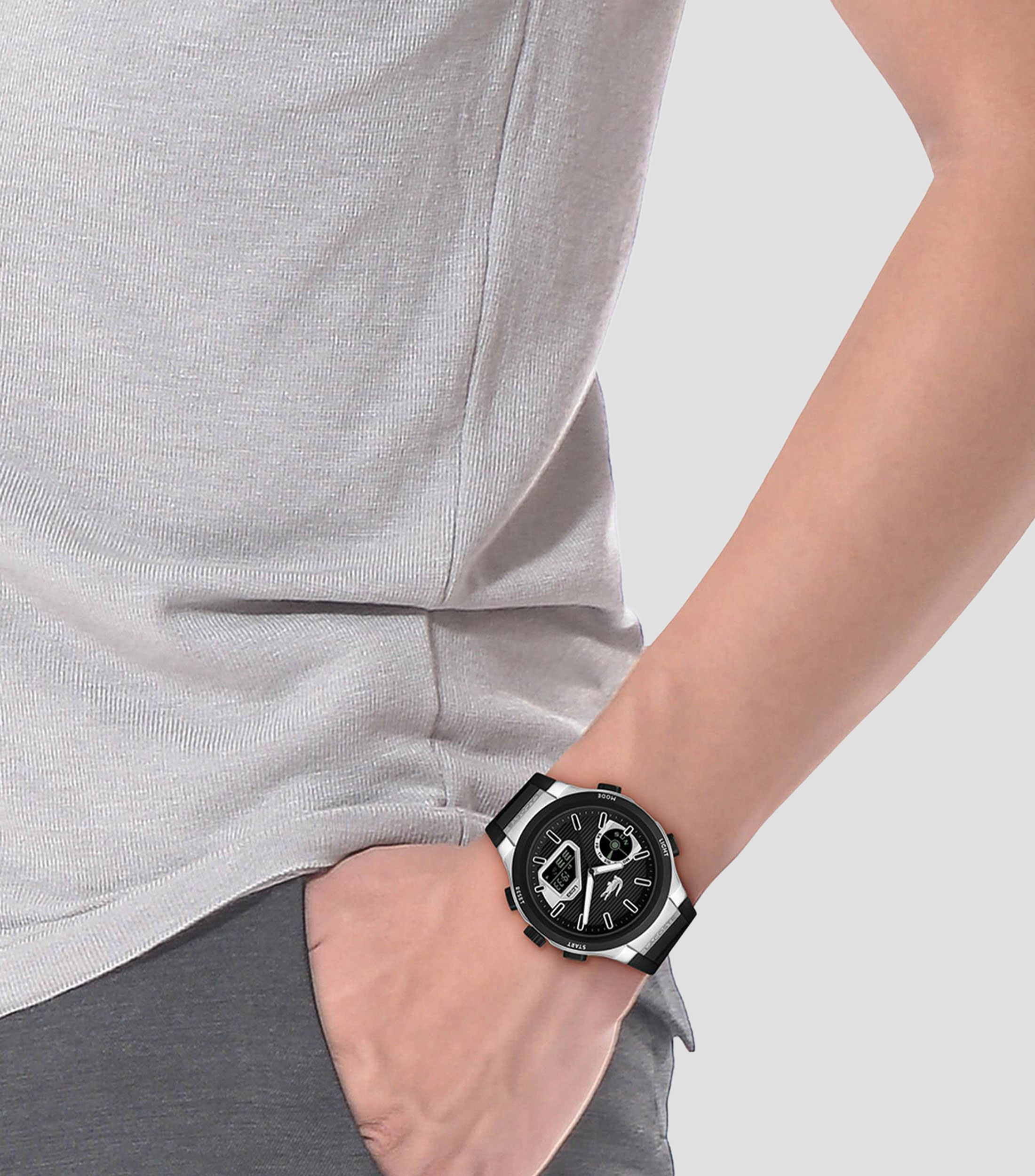 Reloj para Hombre LC33 deportivo, Negro