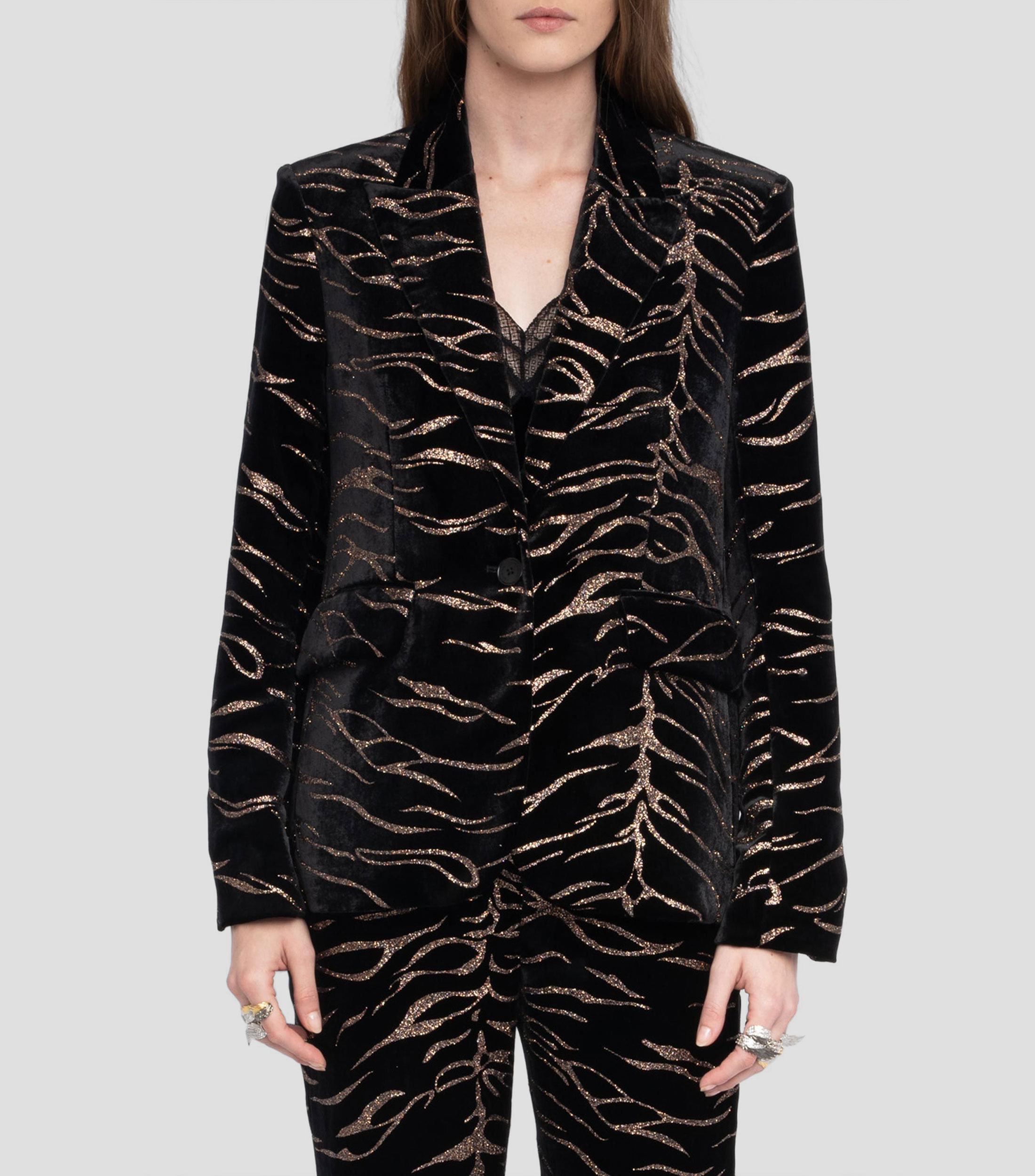 Saco estampado Mujer