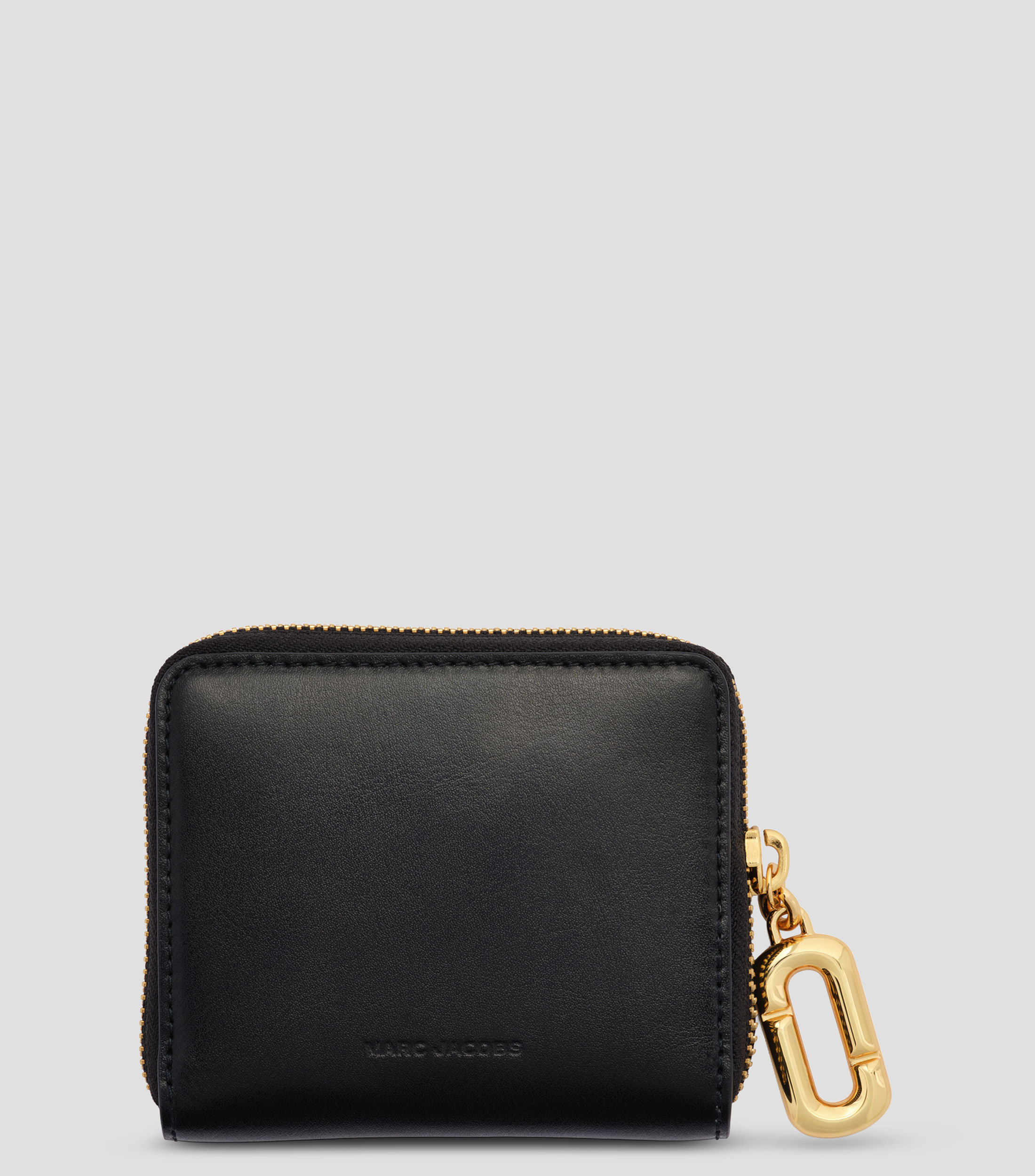 Cartera bifold en piel Puffy J liso Mujer