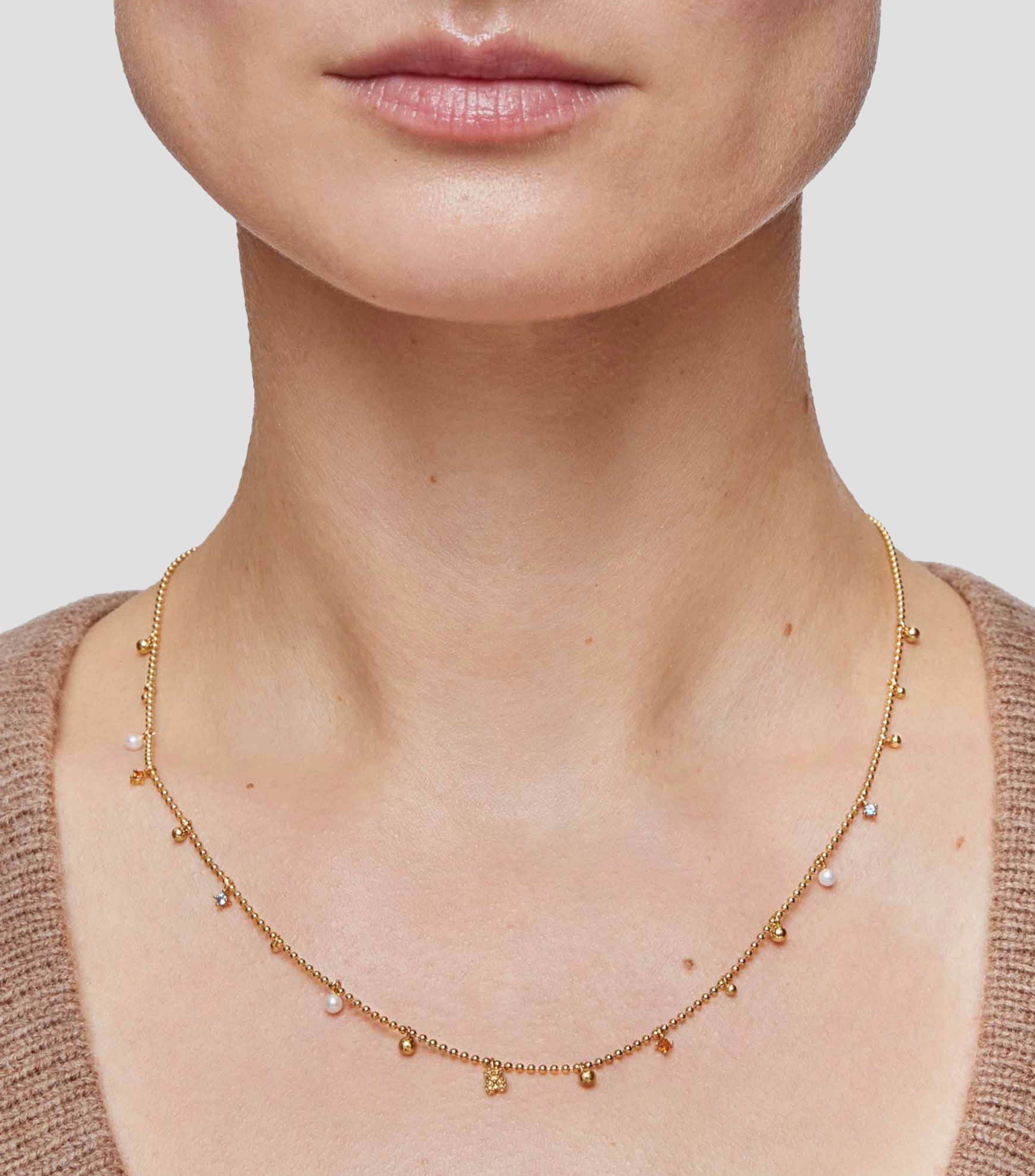 Collar con oso Grain Mujer
