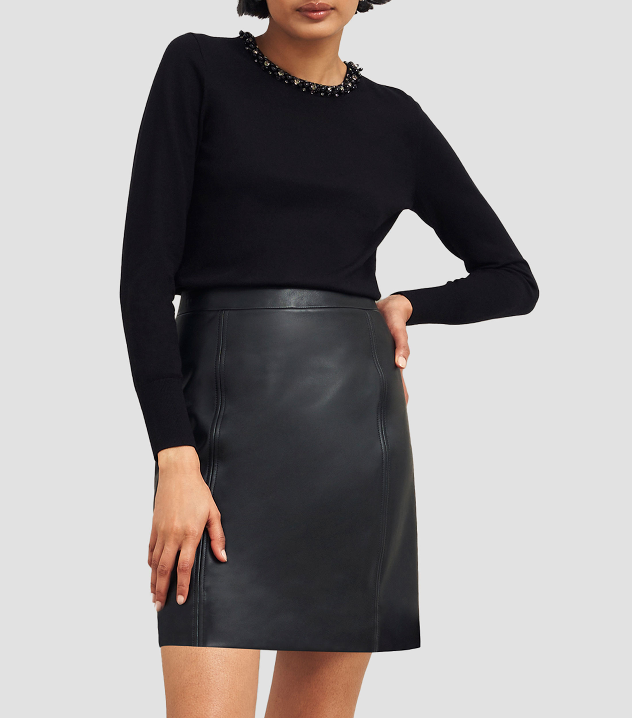 Suéter cuello redondo Mujer
