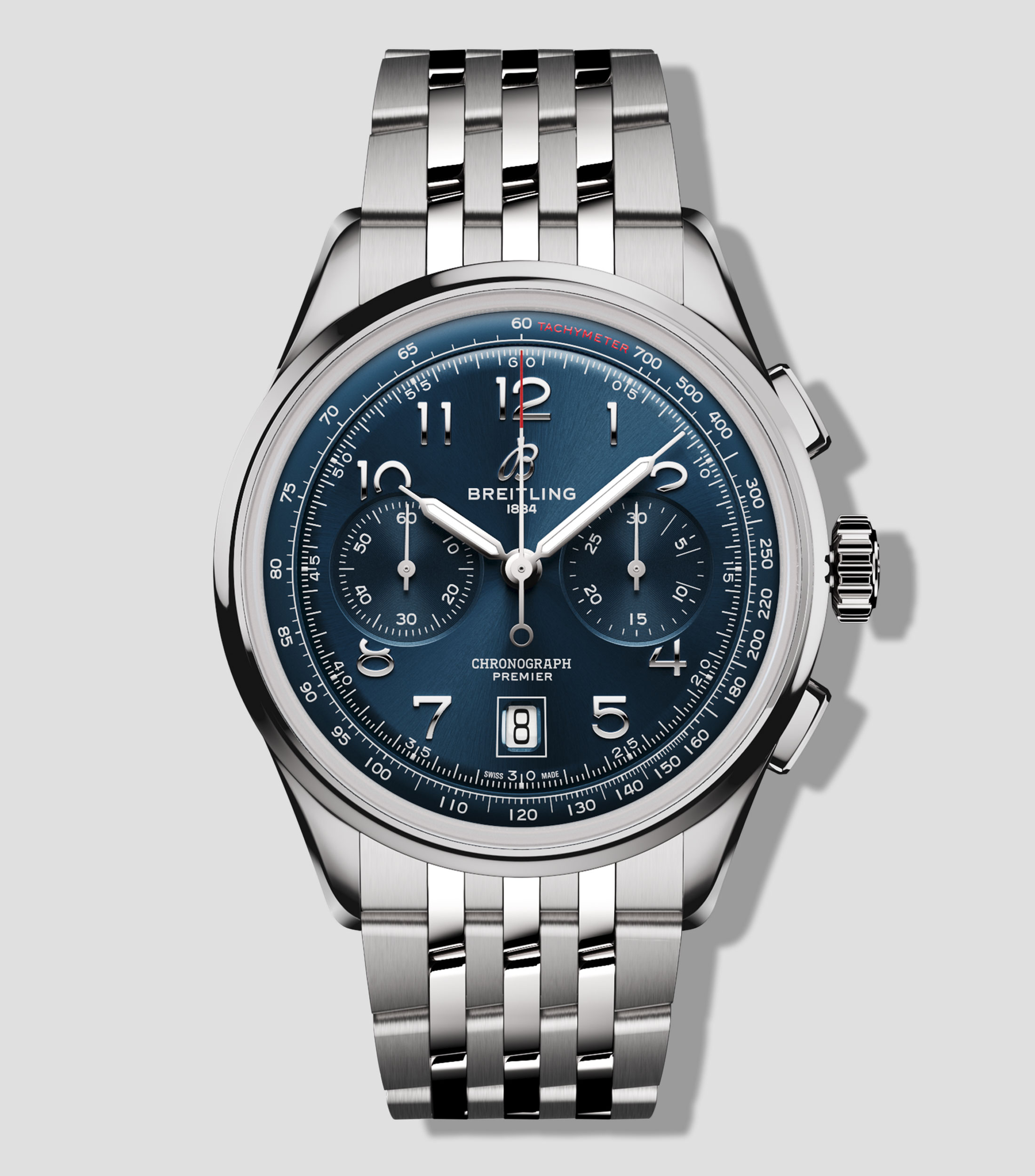 Reloj para Hombre Premier B01 Chronograph casual, plateado
