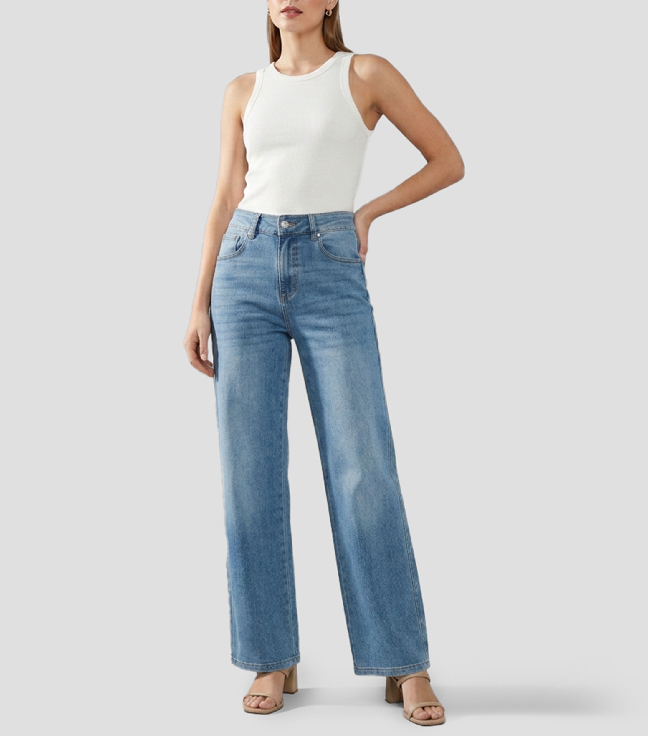 Jeans recto Mujer