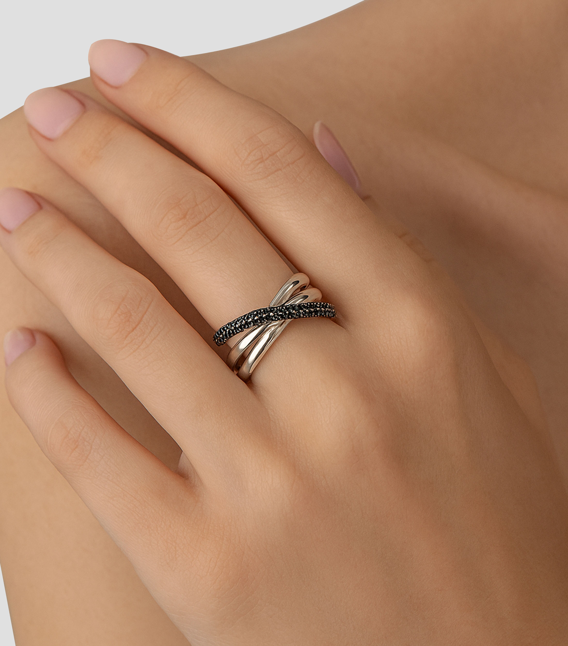 Anillo en Plata con Espinelas Talla 13 Mujer