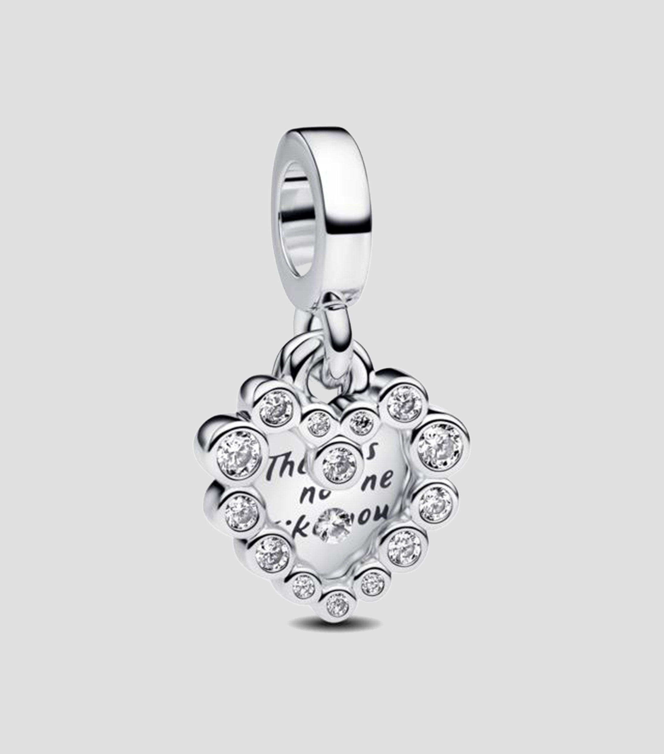 Charm Corazon con Zirconia en Plata .925 Unisex