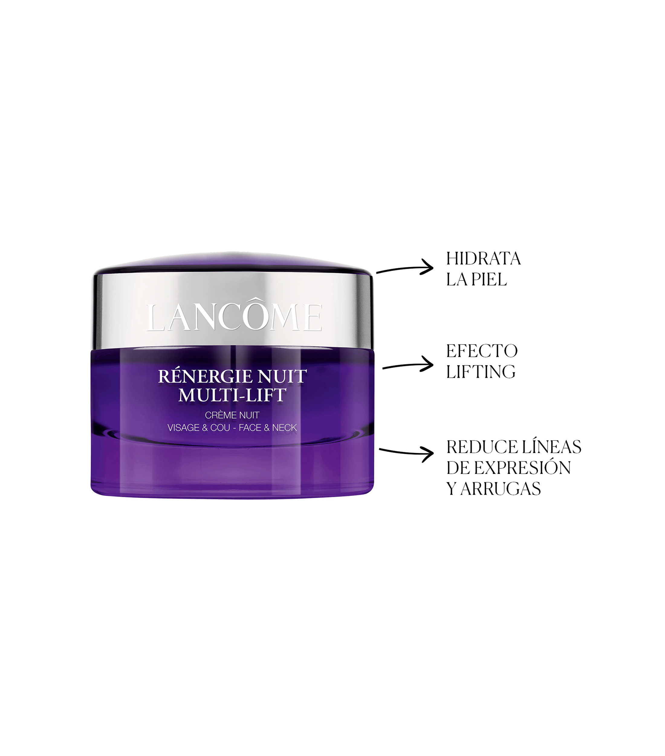 Crema Facial, Rénergie Multilift Nuit, 50 ml