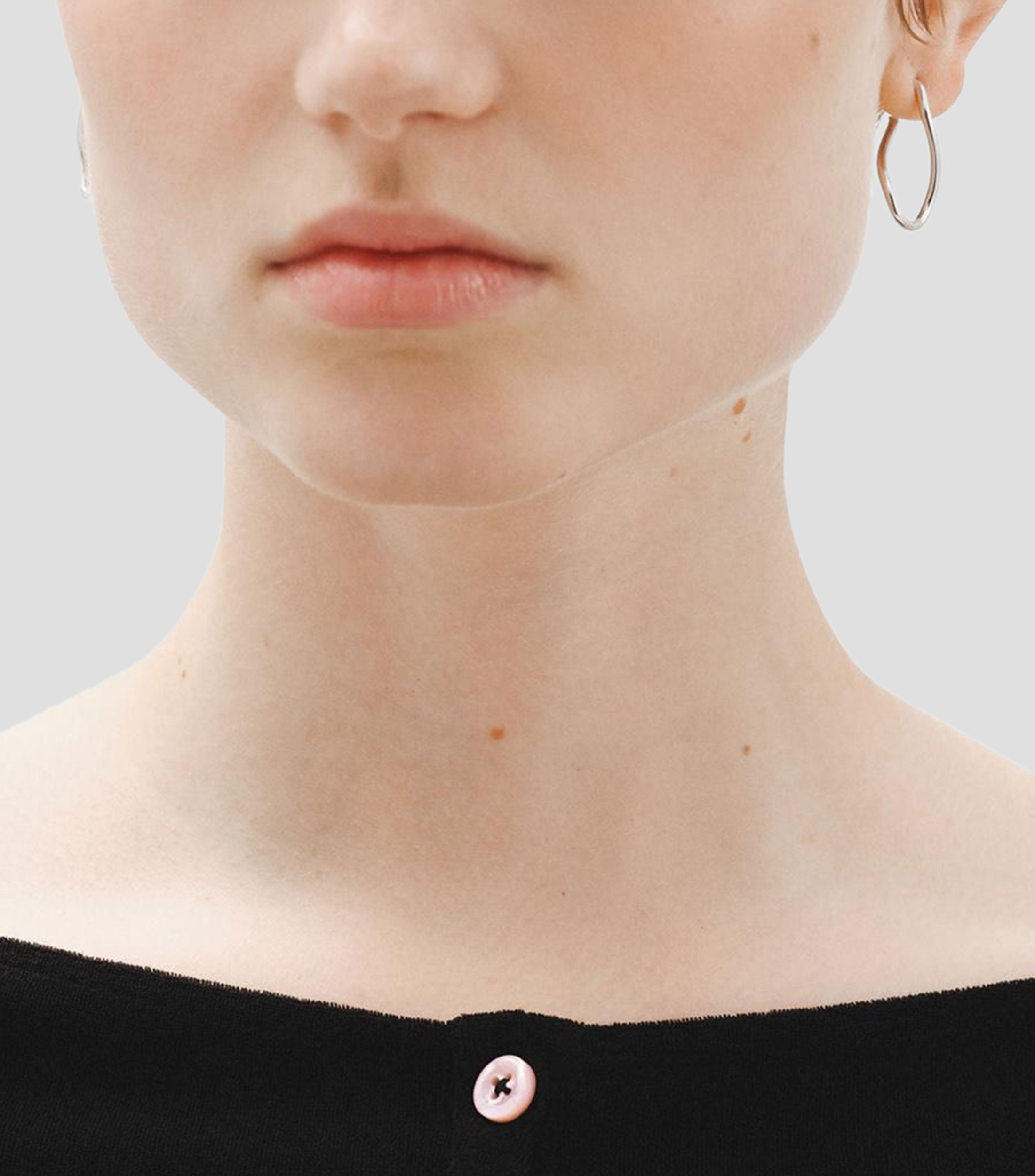 Pendientes de aro en plata .925 de forma ondulada Hooped Earrings Mujer