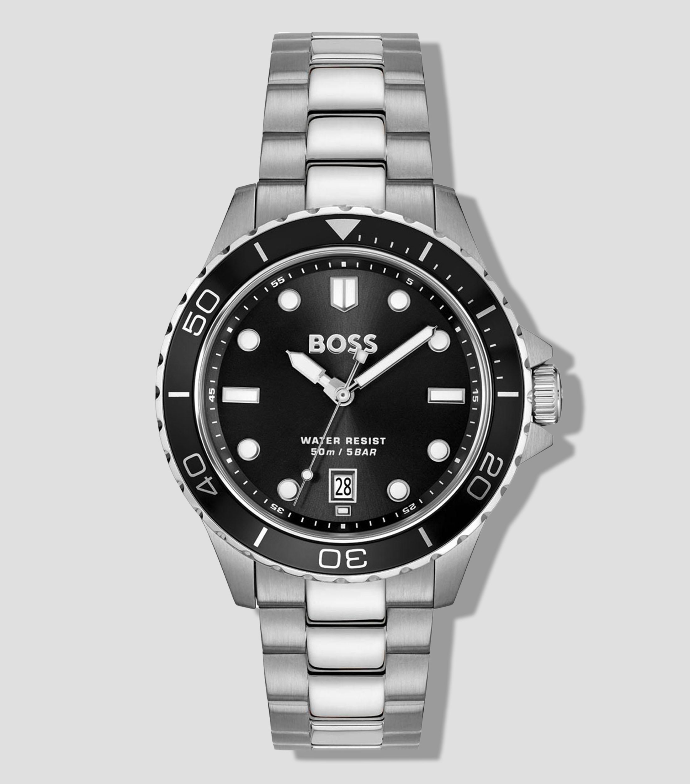 Reloj para Hombre Troper Sport casual plateado, negro