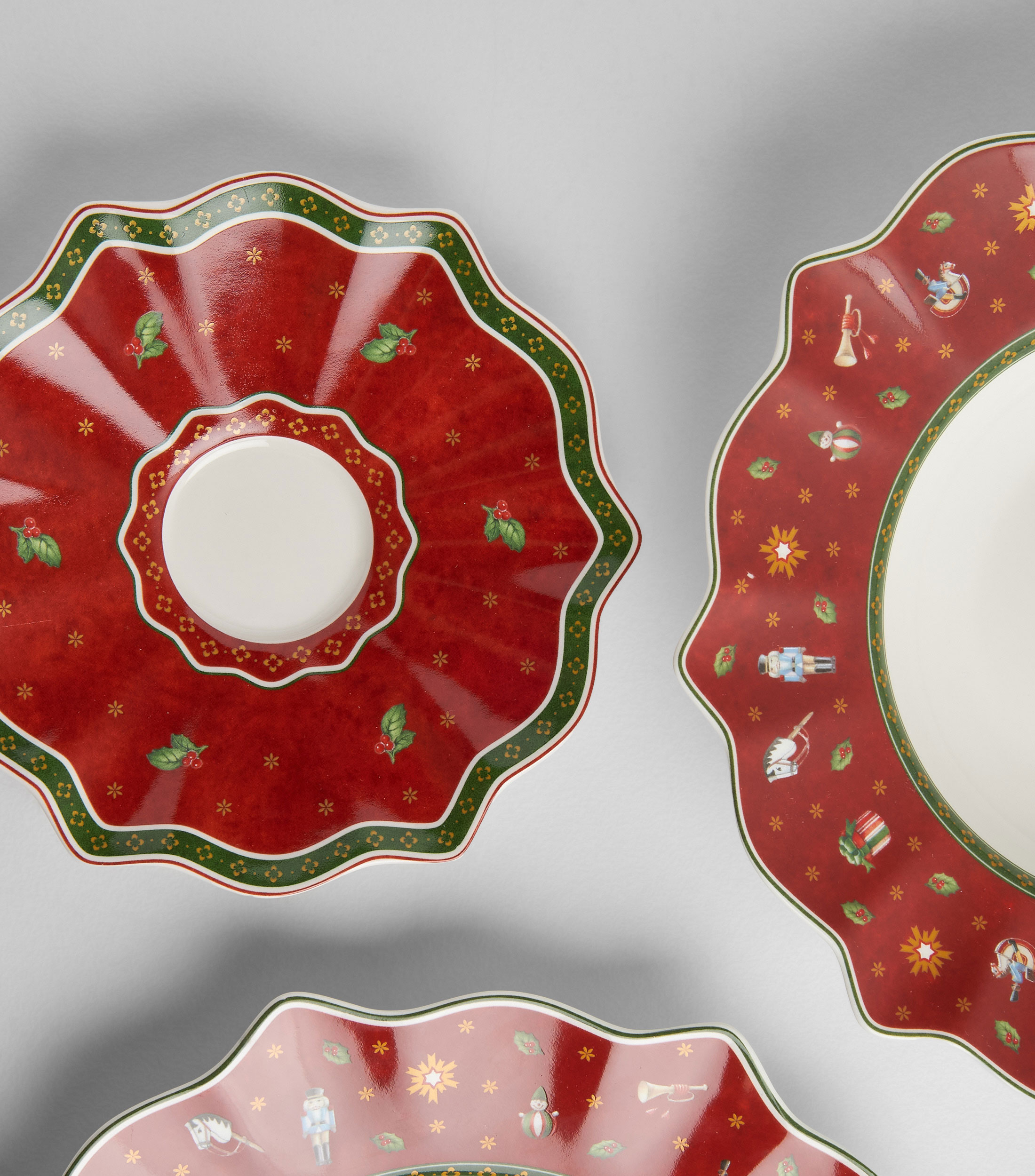 Plato para taza de café Toy's Delight navideño