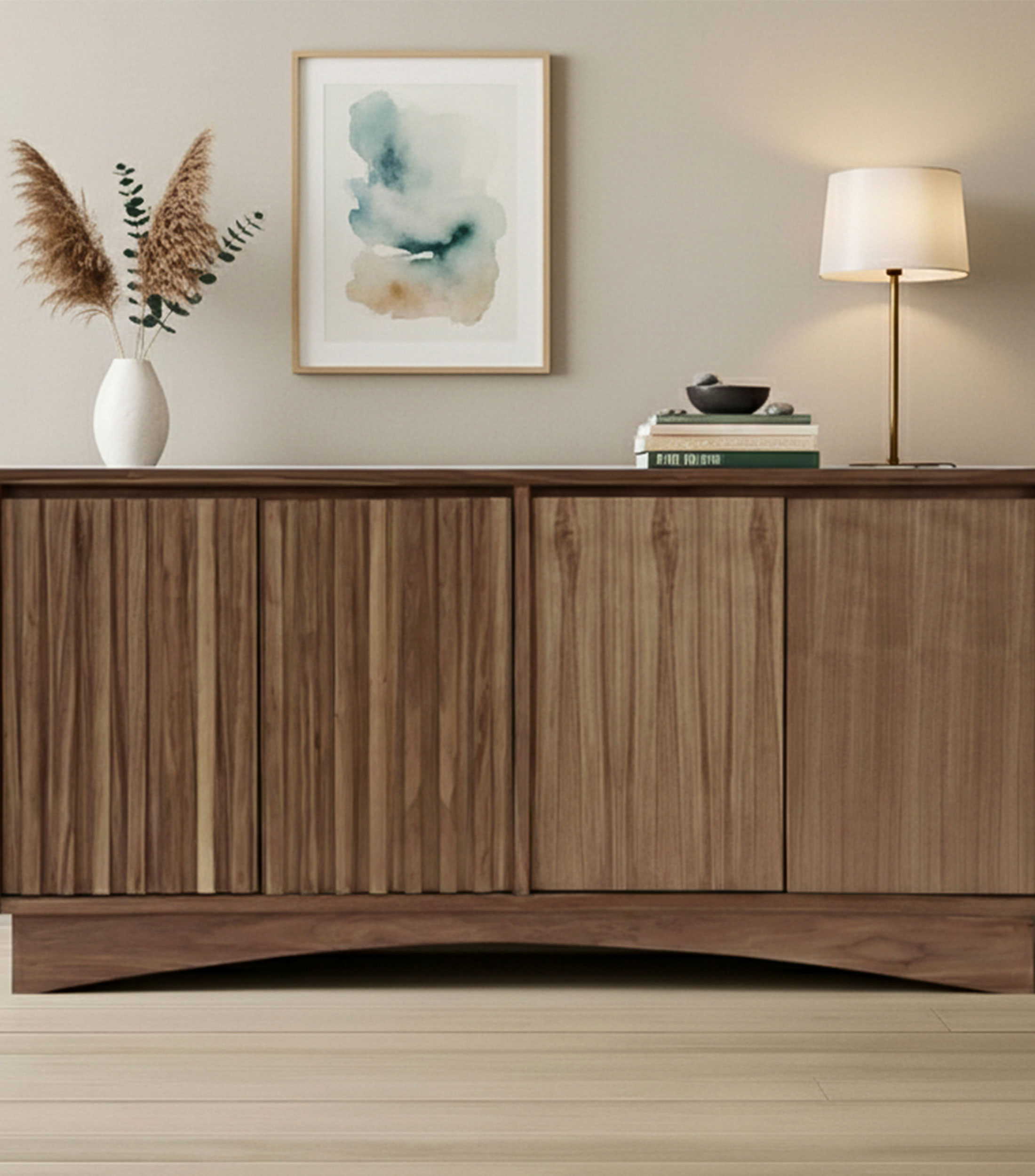 Buffet Hudson en chapa de nogal natural