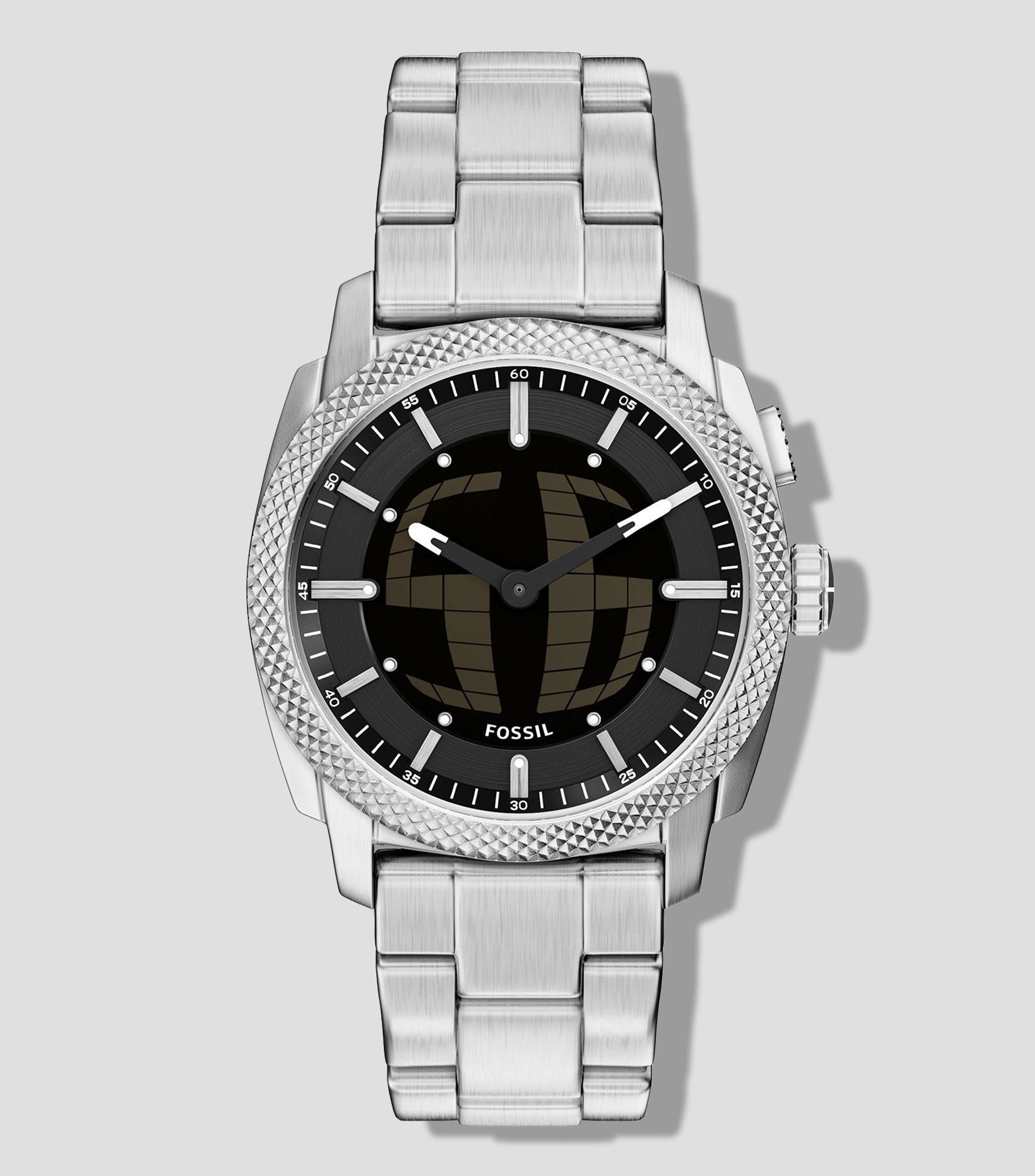 Reloj para Hombre Machine Casual Negro, Plateado