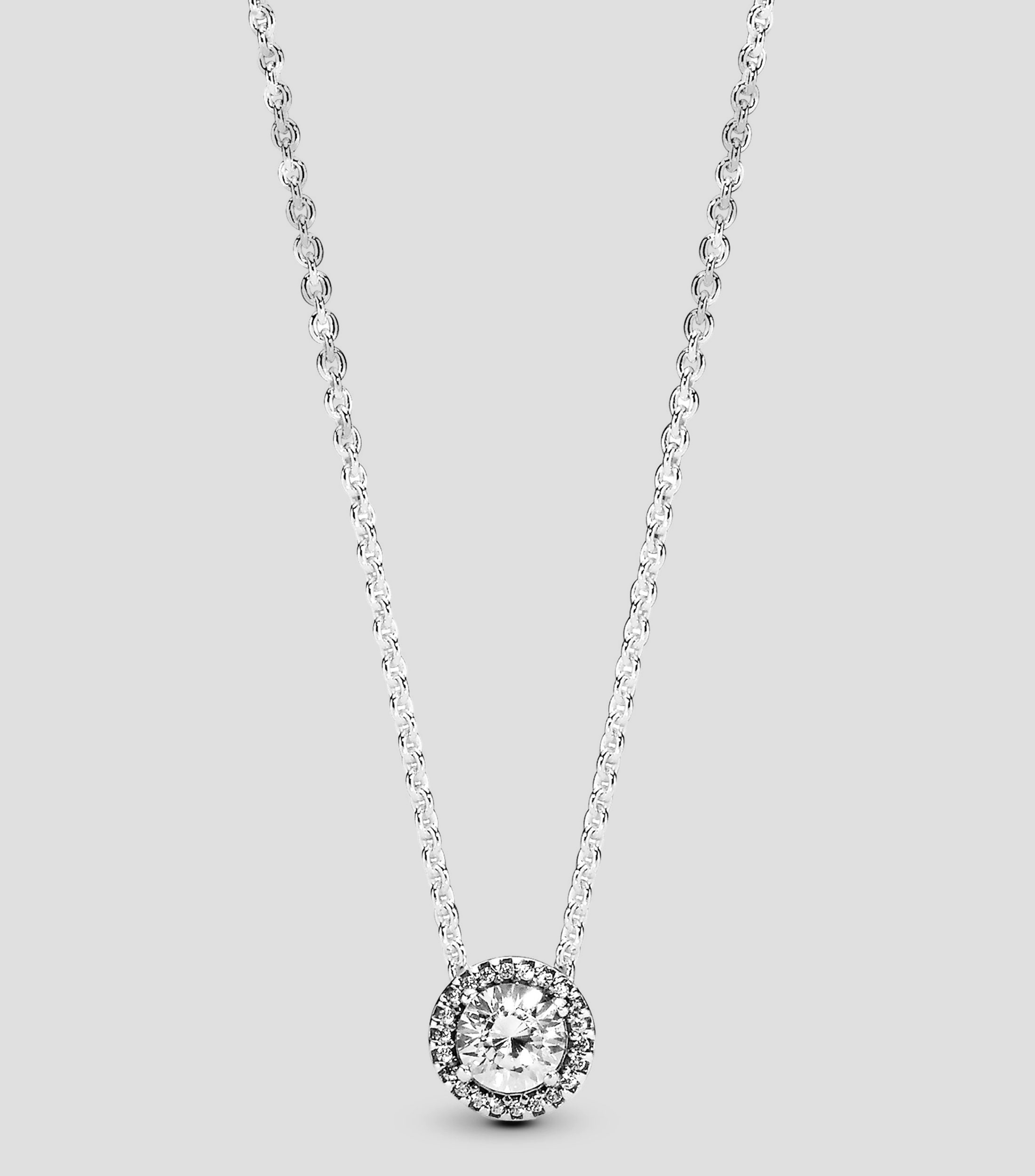 Collar con dije en plata Mujer