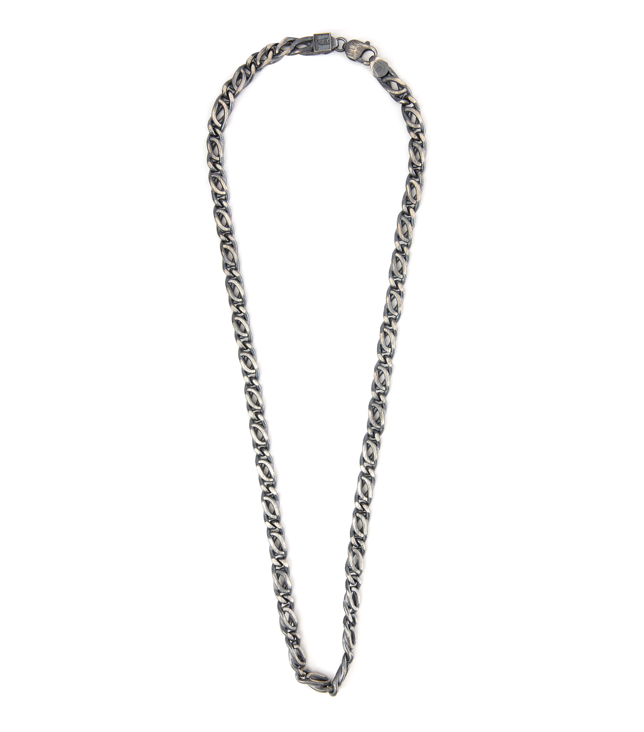 Cadena eslabon egipcio en plata .925 Hombre