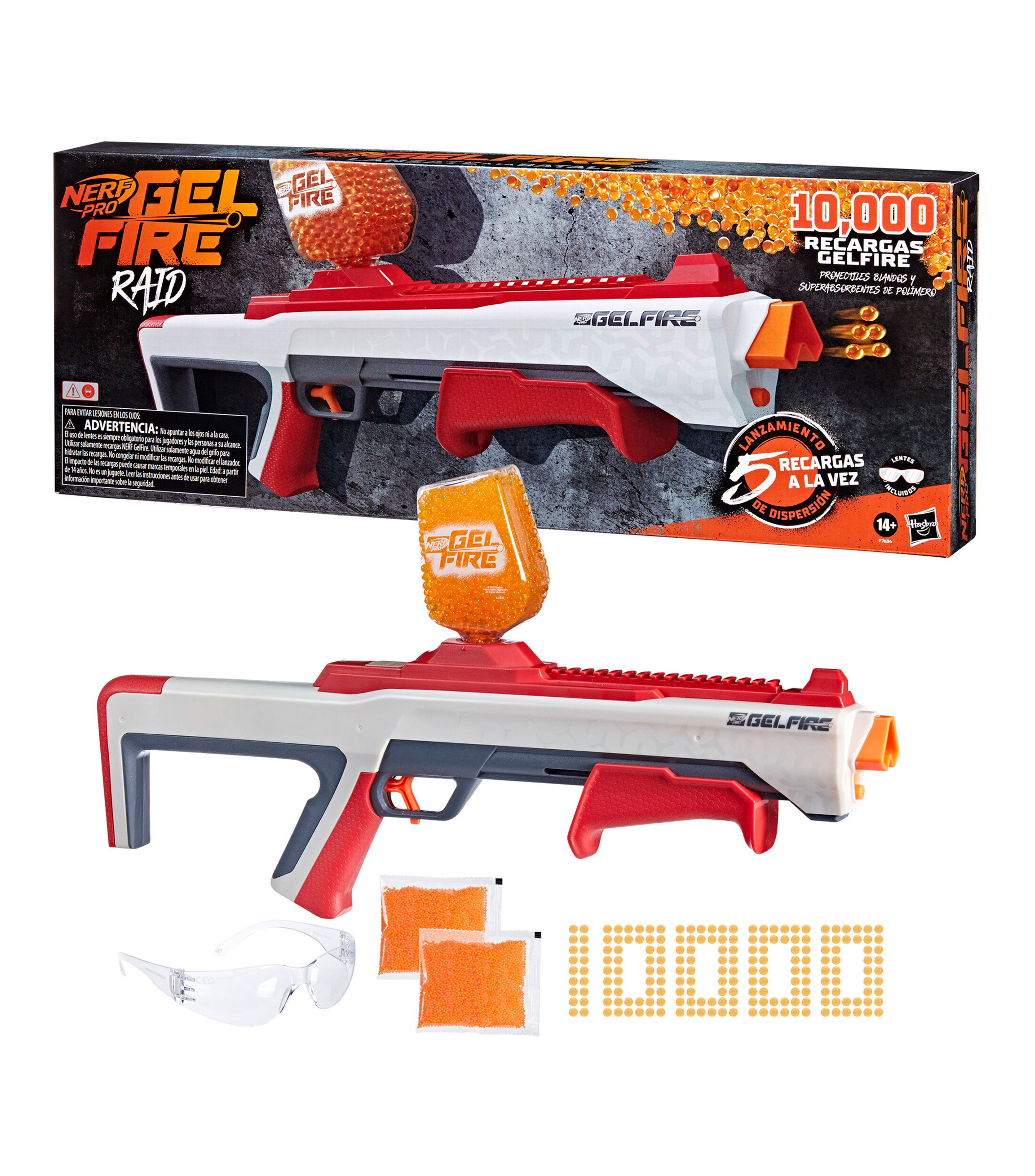 Lanzador Nerf Pro Gelfire
