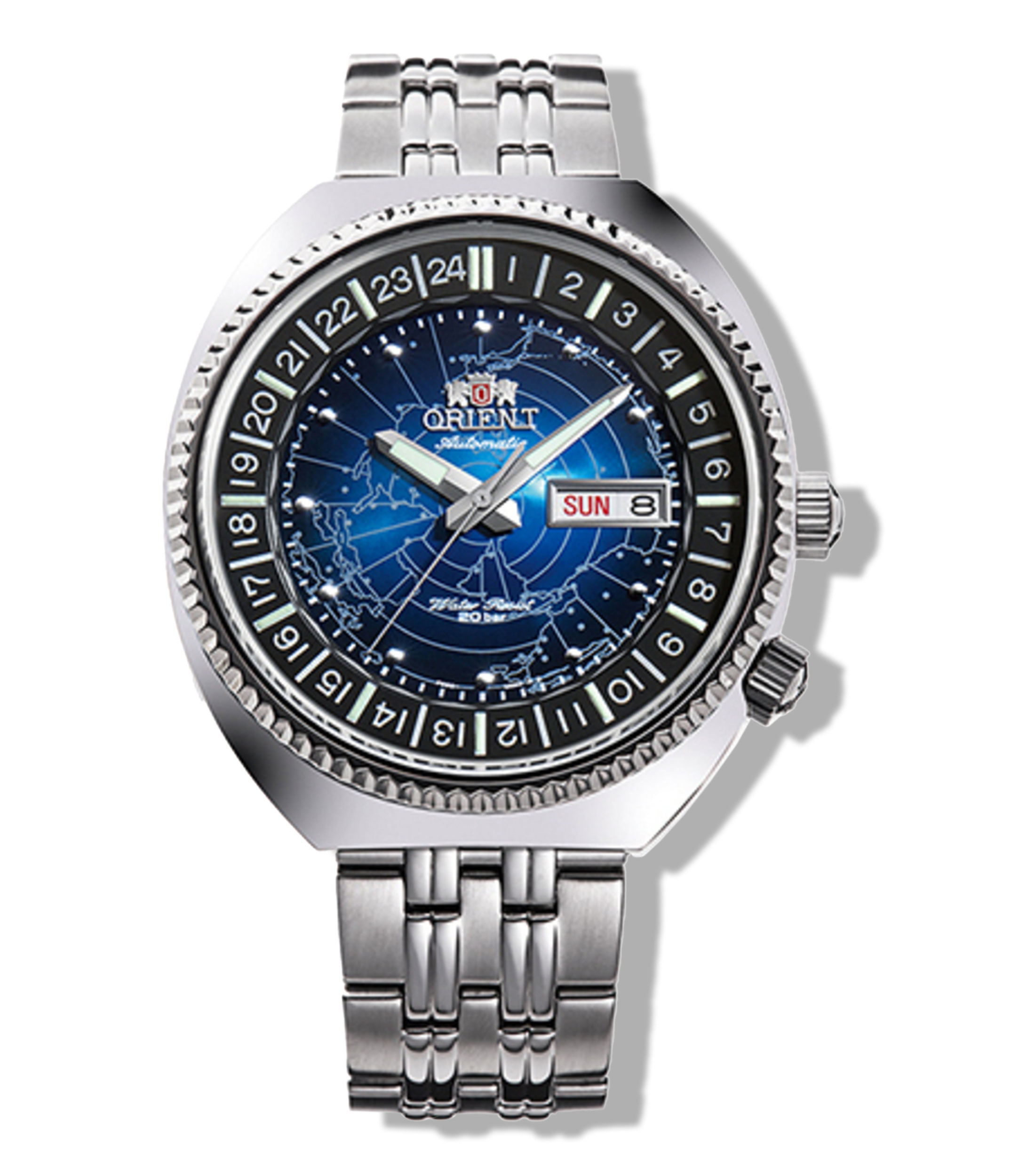 Orient Reloj Revival World Map Hombre El Palacio de Hierro