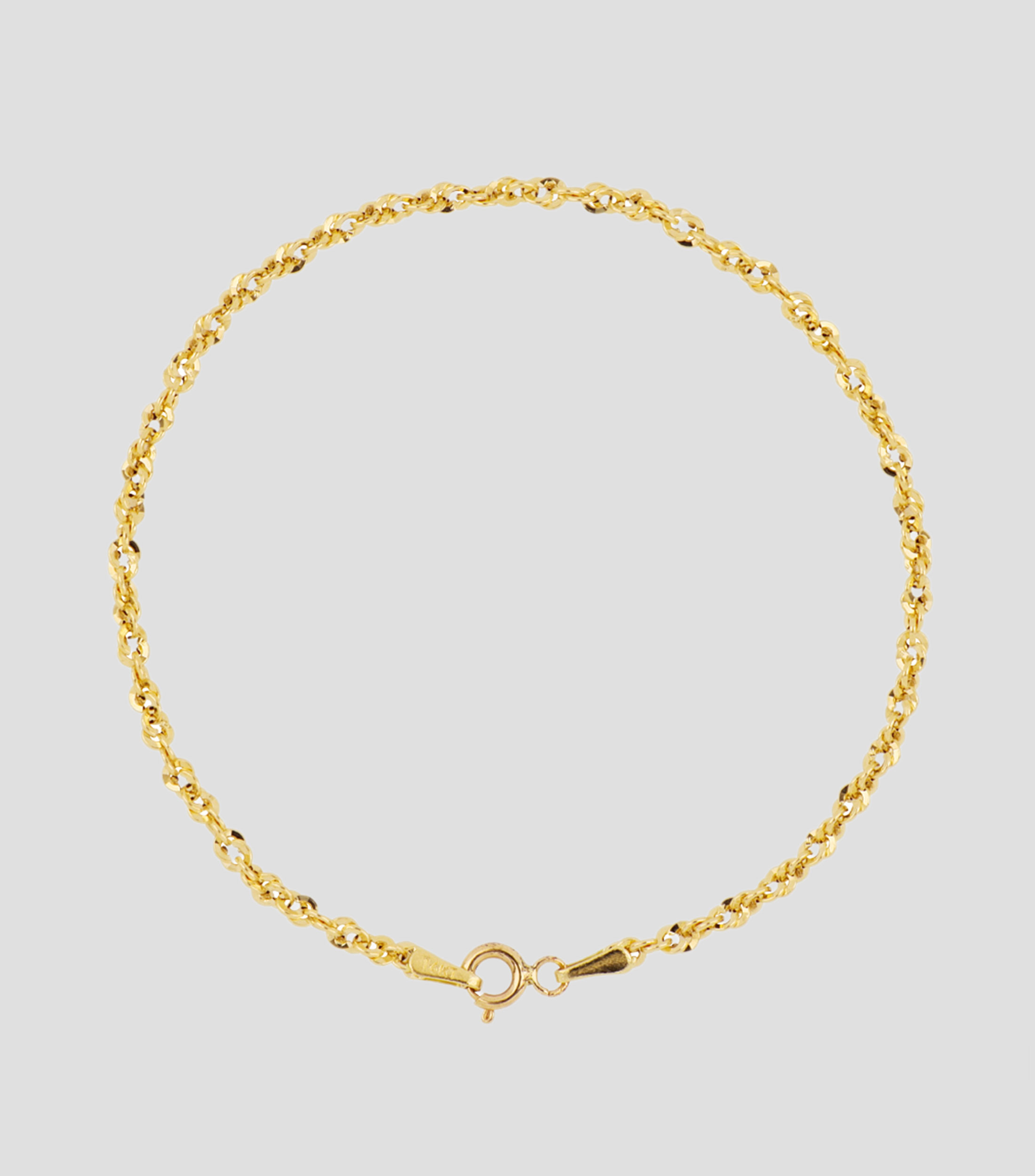 Pulsera Torzal en Oro de 14 Kilates Mujer