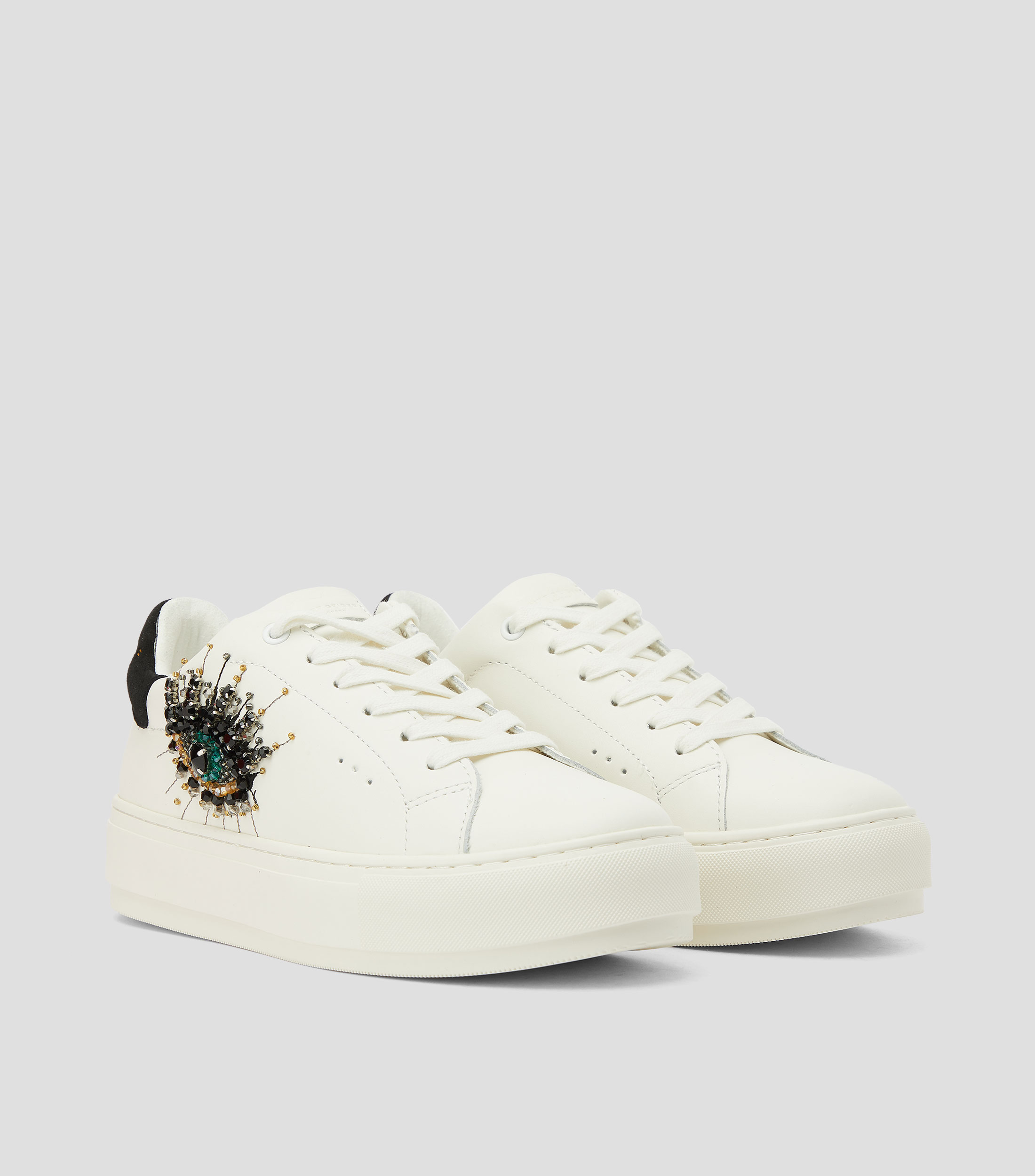 Tenis casuales con plataforma Laney Eye blanco Mujer