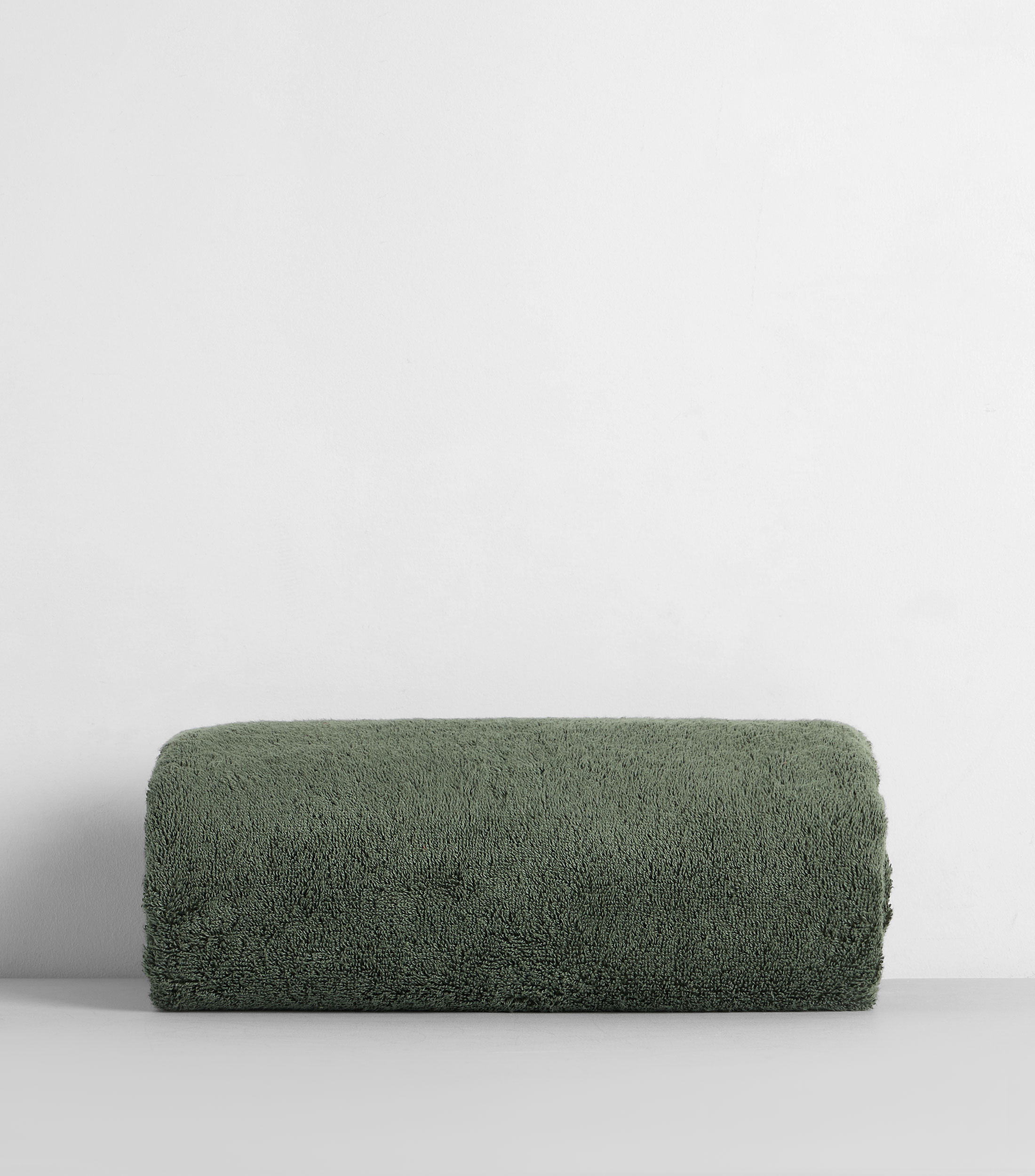 Toalla de medio baño verde