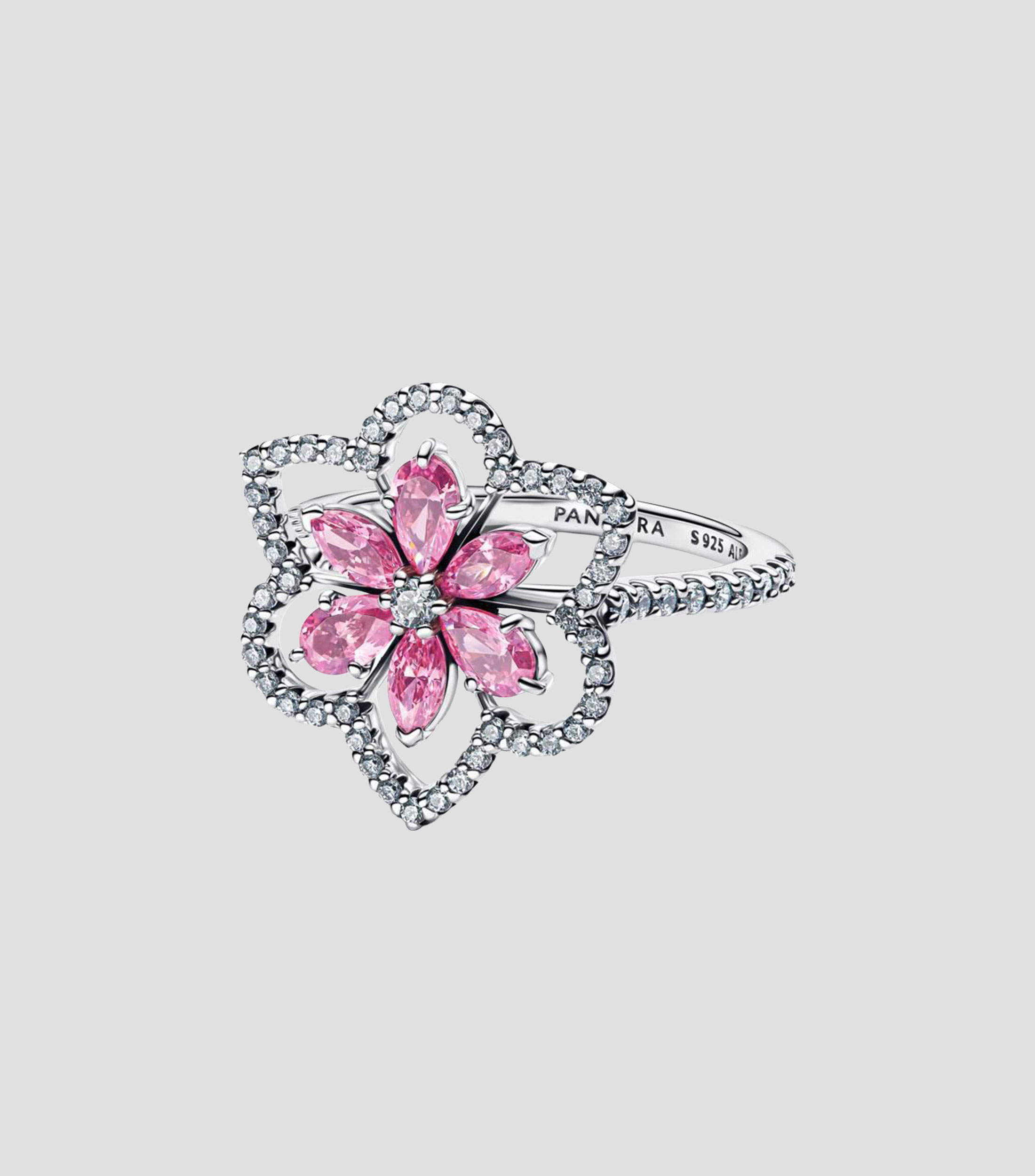 Anillo en plata esterlina Flor Mujer