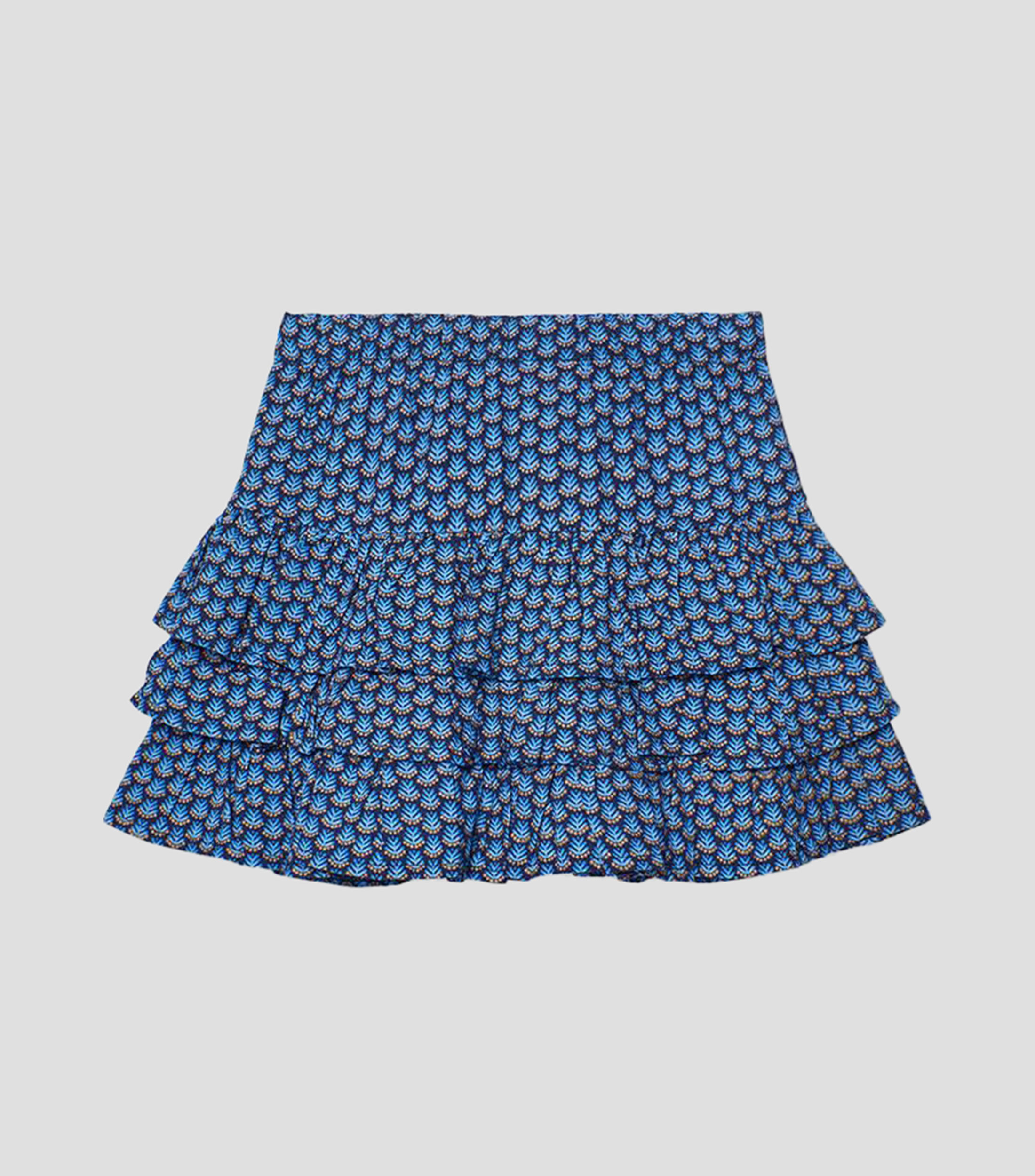 Falda corta de corte A estampada Niña
