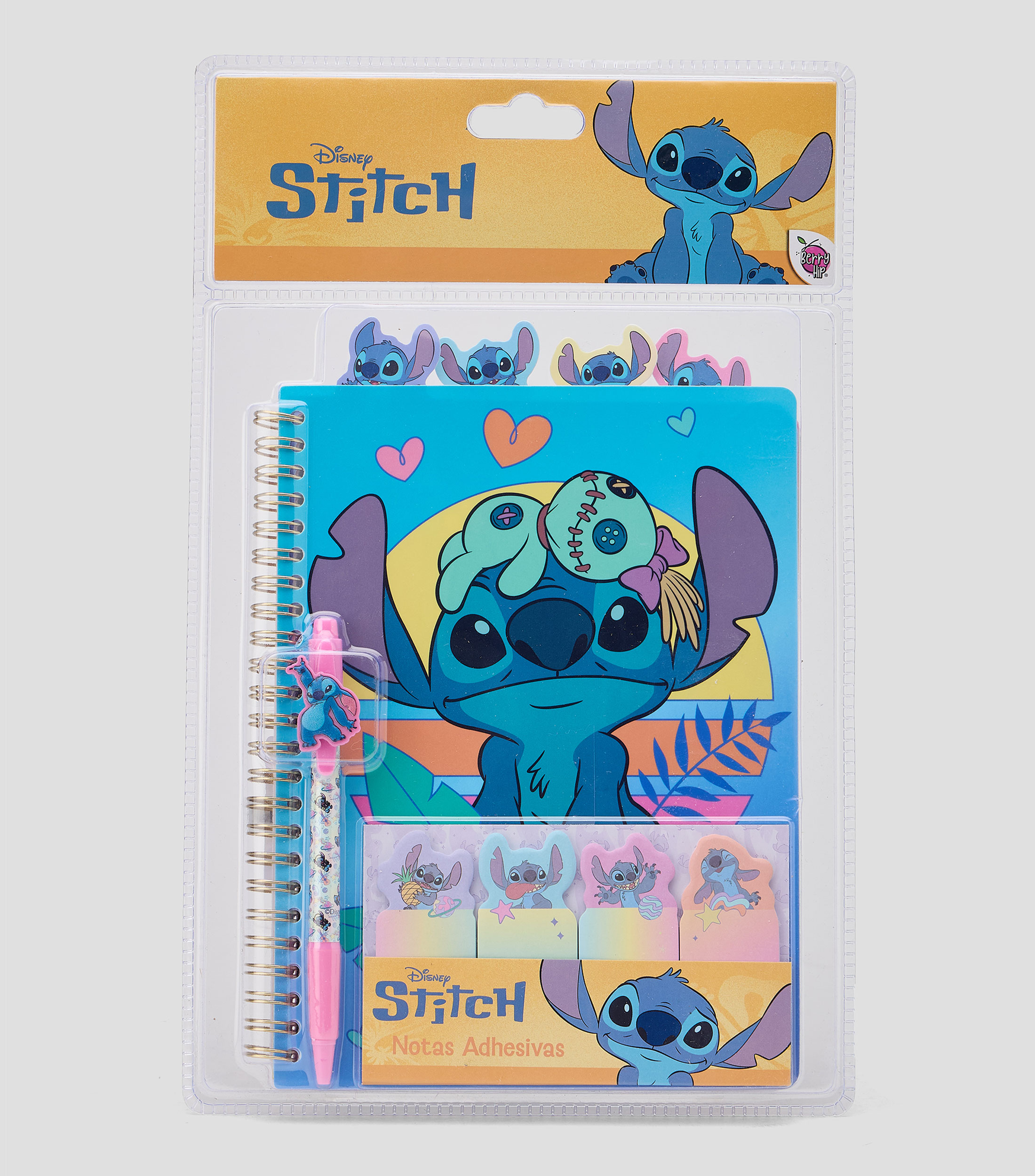Diario trimestral con accesorios Stitch