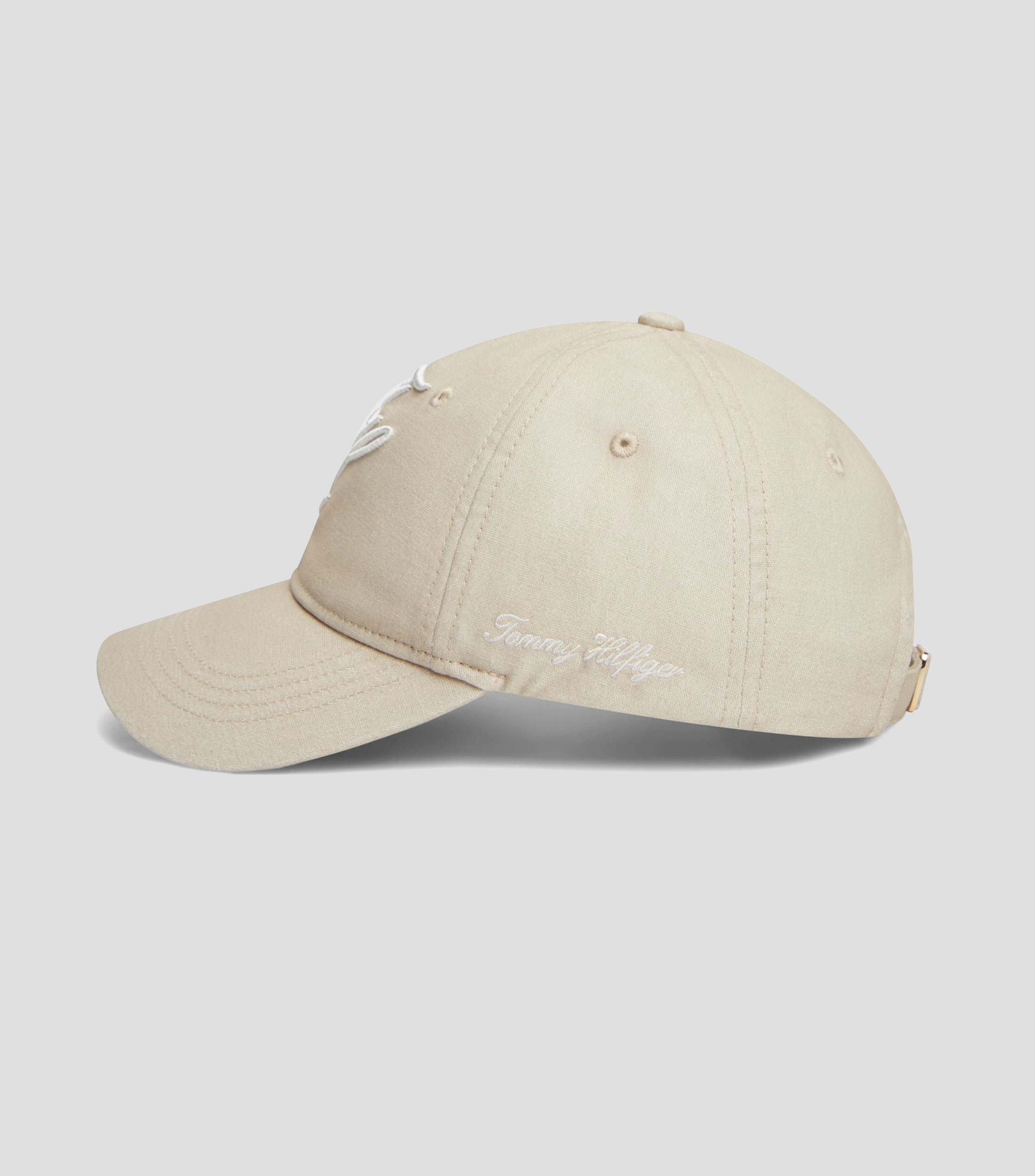 Gorra Embroidered Beige Mujer