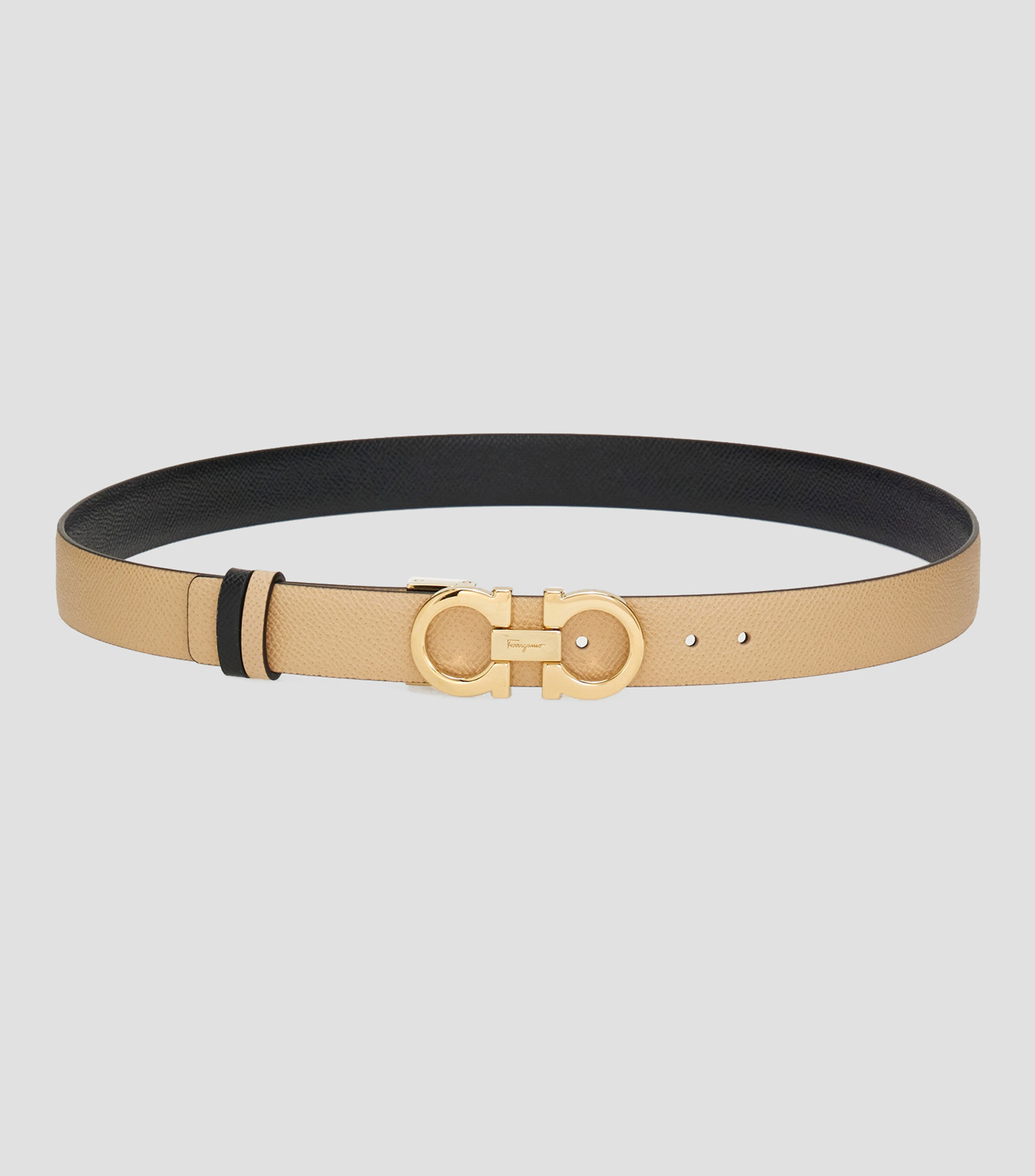 Cinturón Gancini ajustable y reversible Mujer