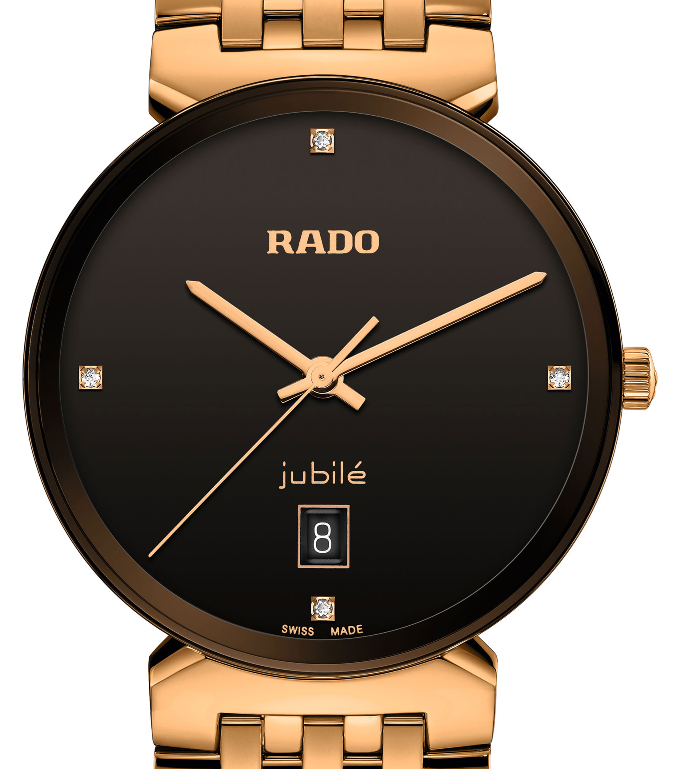 Reloj Unisex Cuarzo Florence Diamonds Classic Carátula Negra