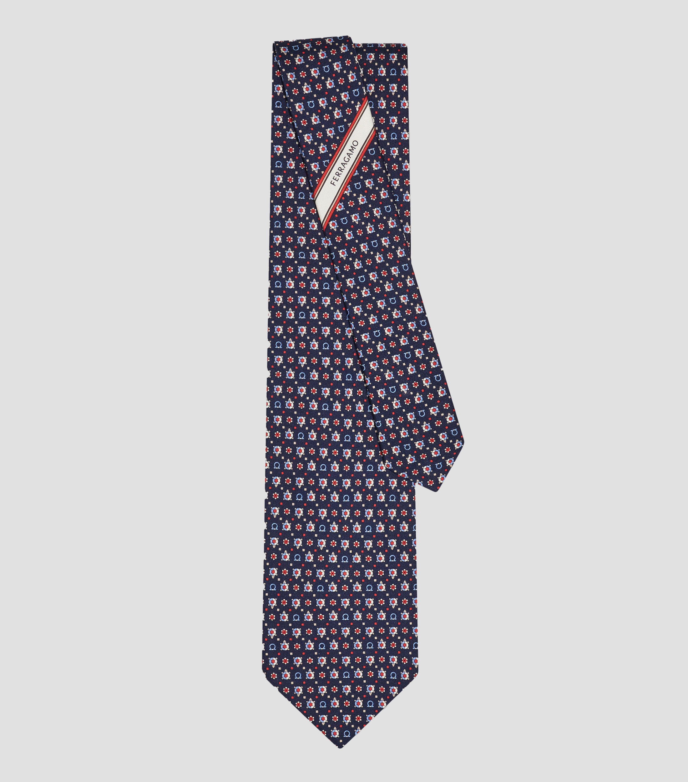 Corbata de seda estampado tortuga