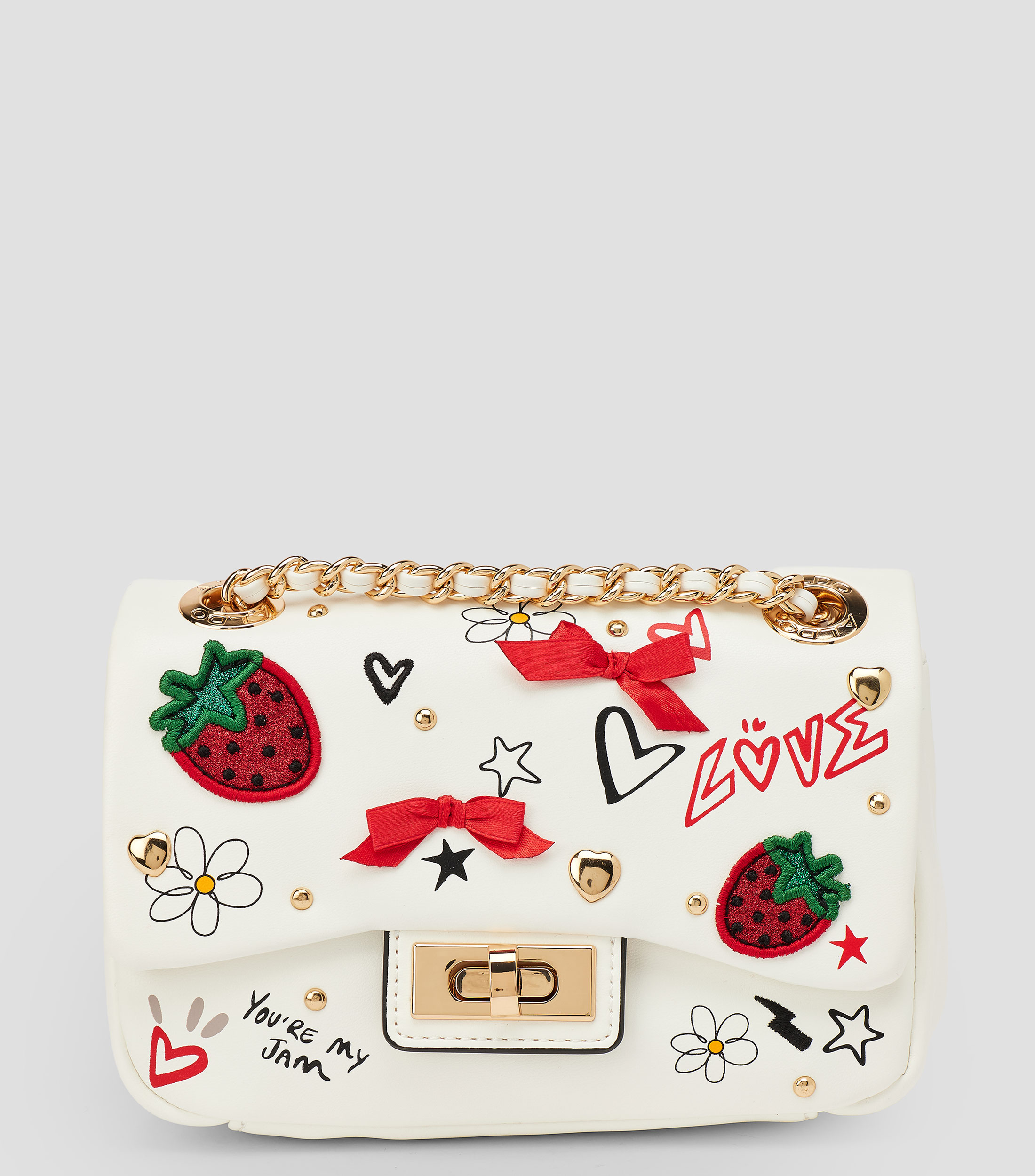 Bolsa crossbody Love estampada Mujer