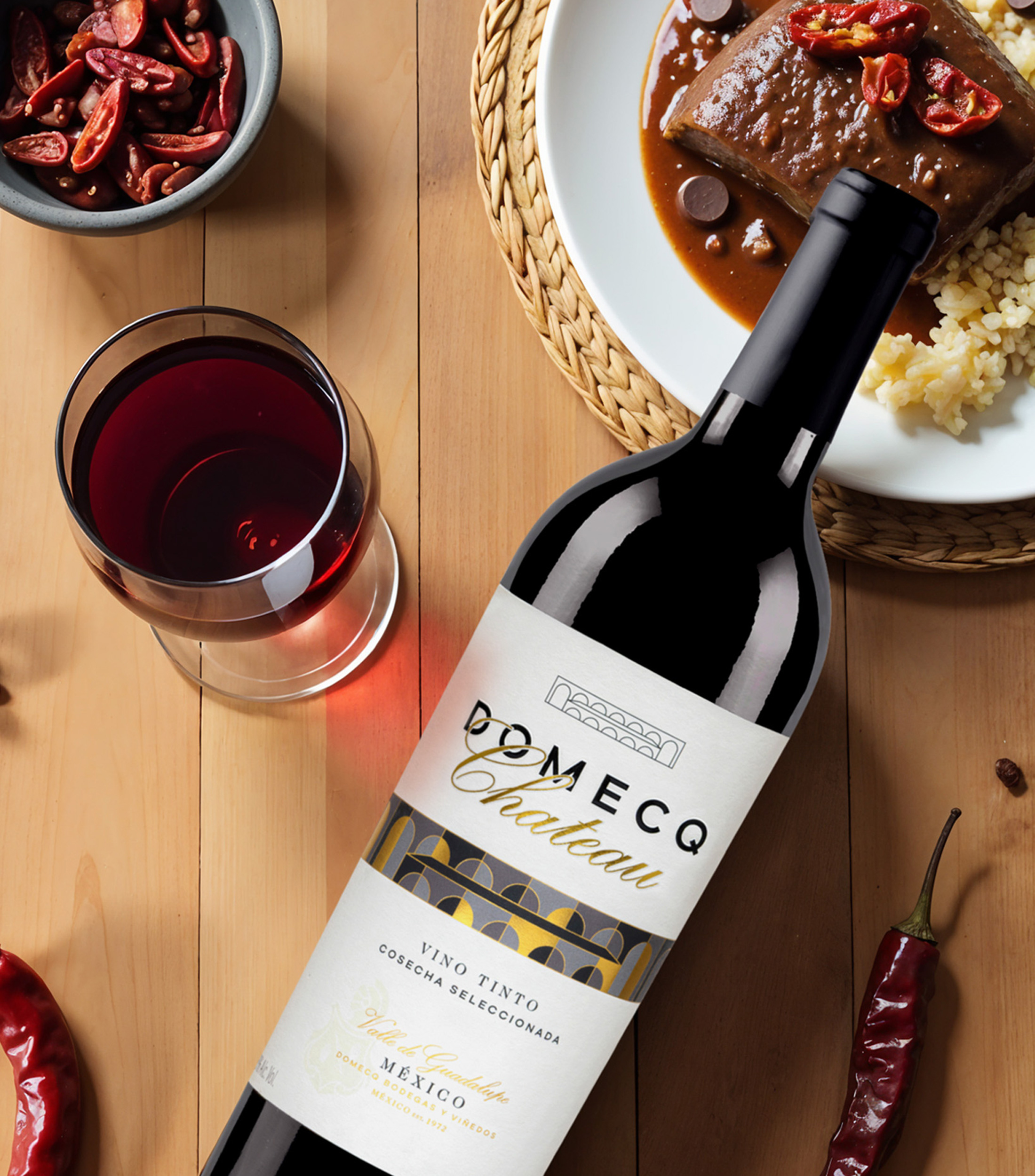 Vino Tinto Cabernet Sauvignon, Merlot, Nebbiolo, 750 ml