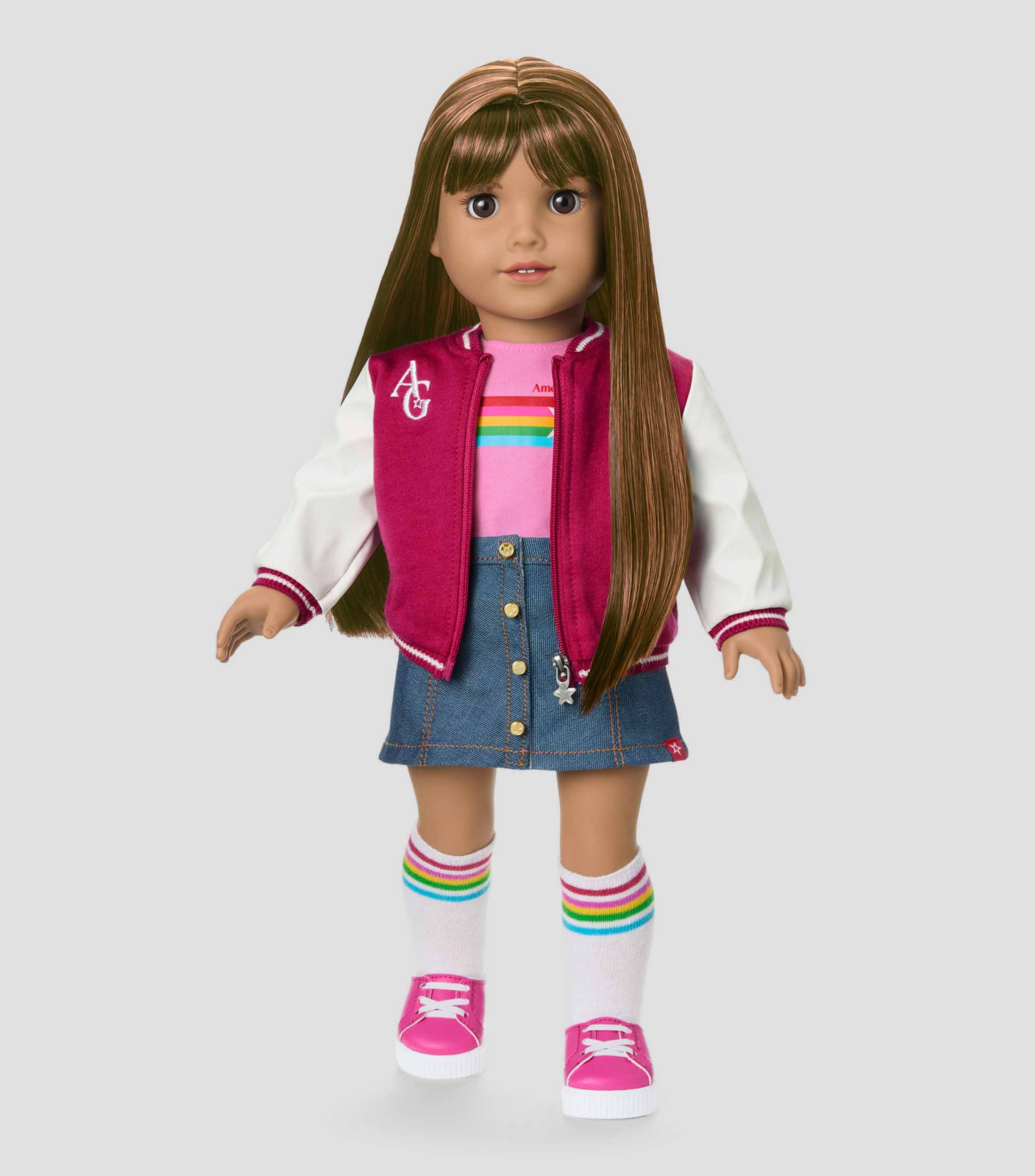 Muñeca Truly Me, cabello castaño con fleco