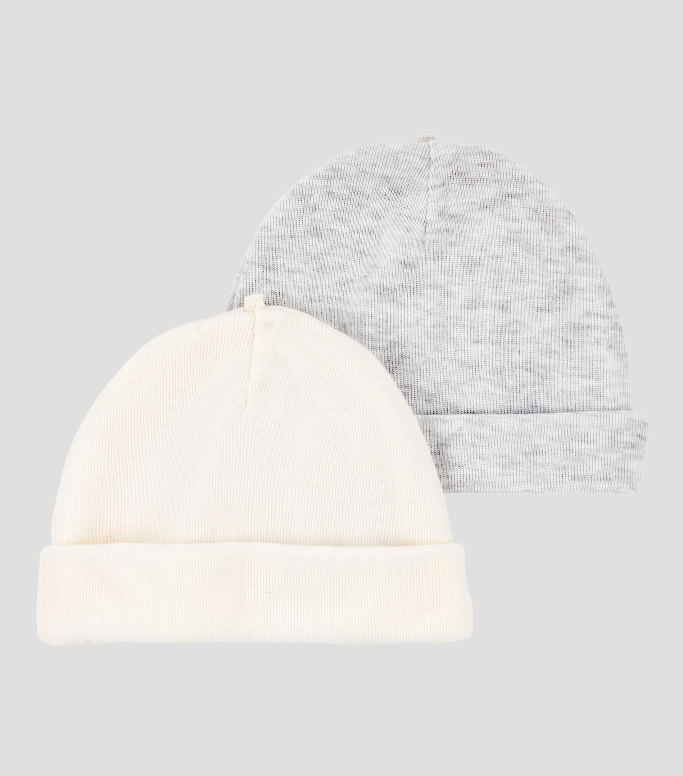 Set 2 gorros en tejido de punto Bebé