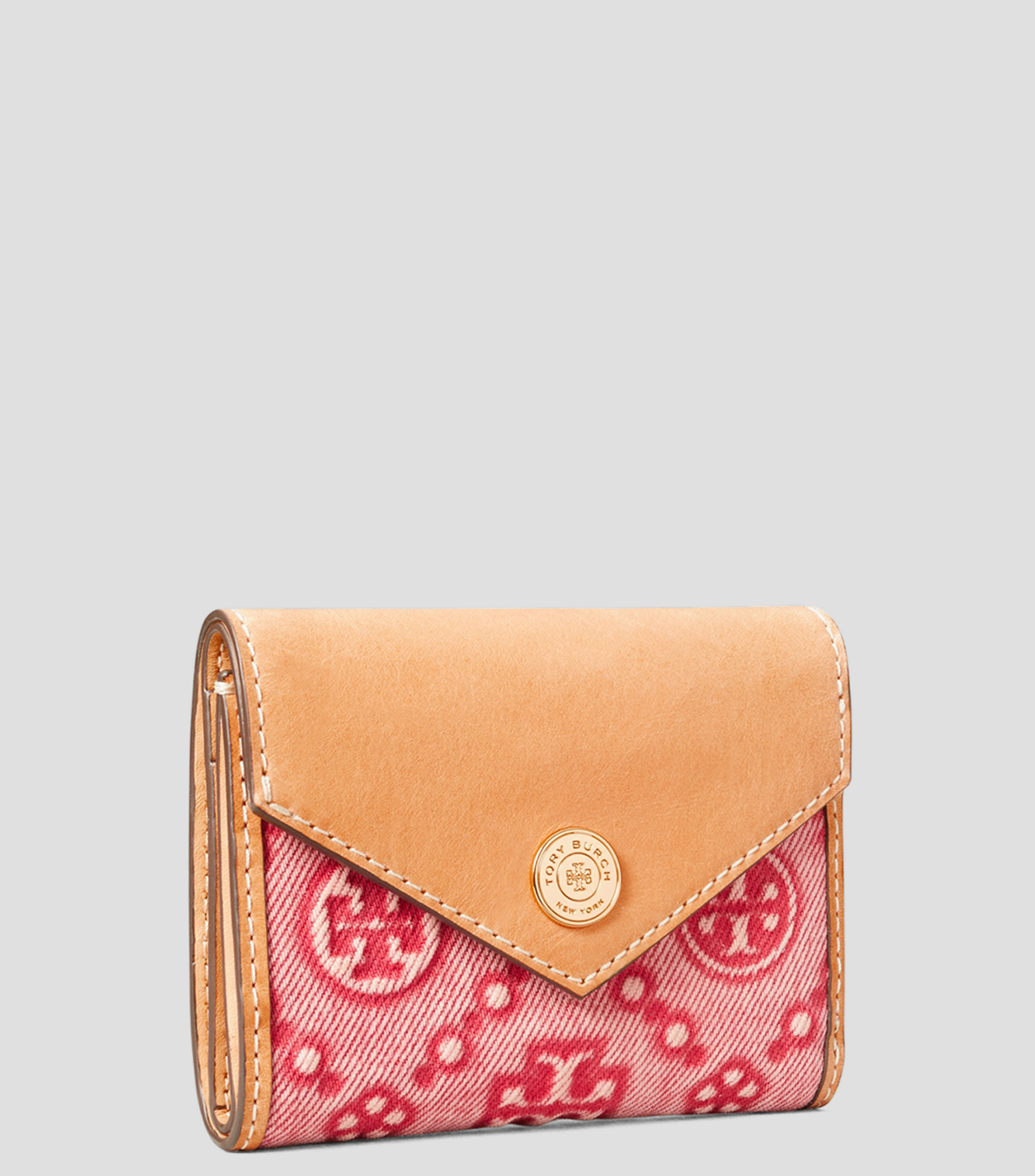 Cartera Rosa Estampada Monogram