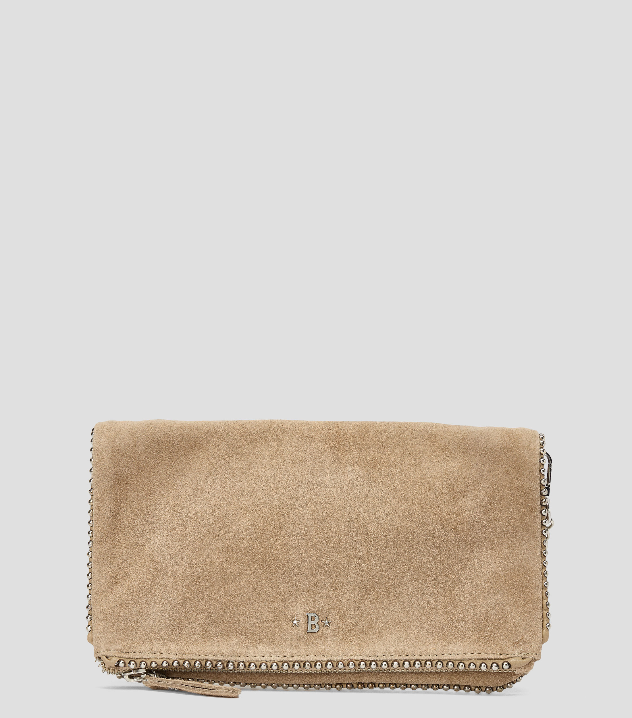 Bolsa crossbody en piel lisa Mujer