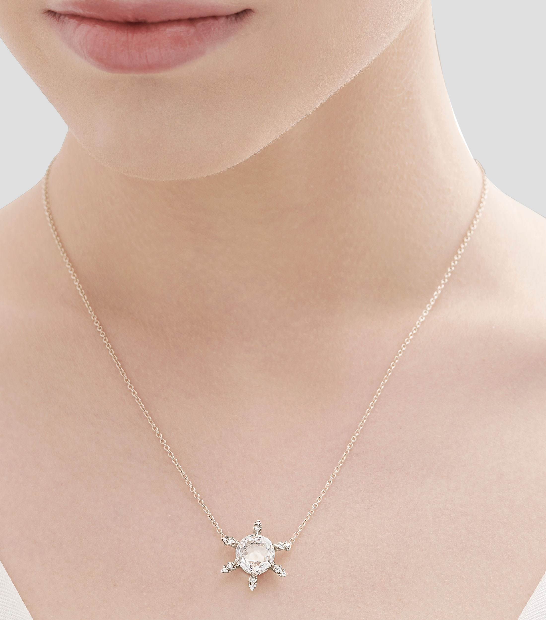 Collar en oro blanco de 18 kilates Gravity Gravity Mujer
