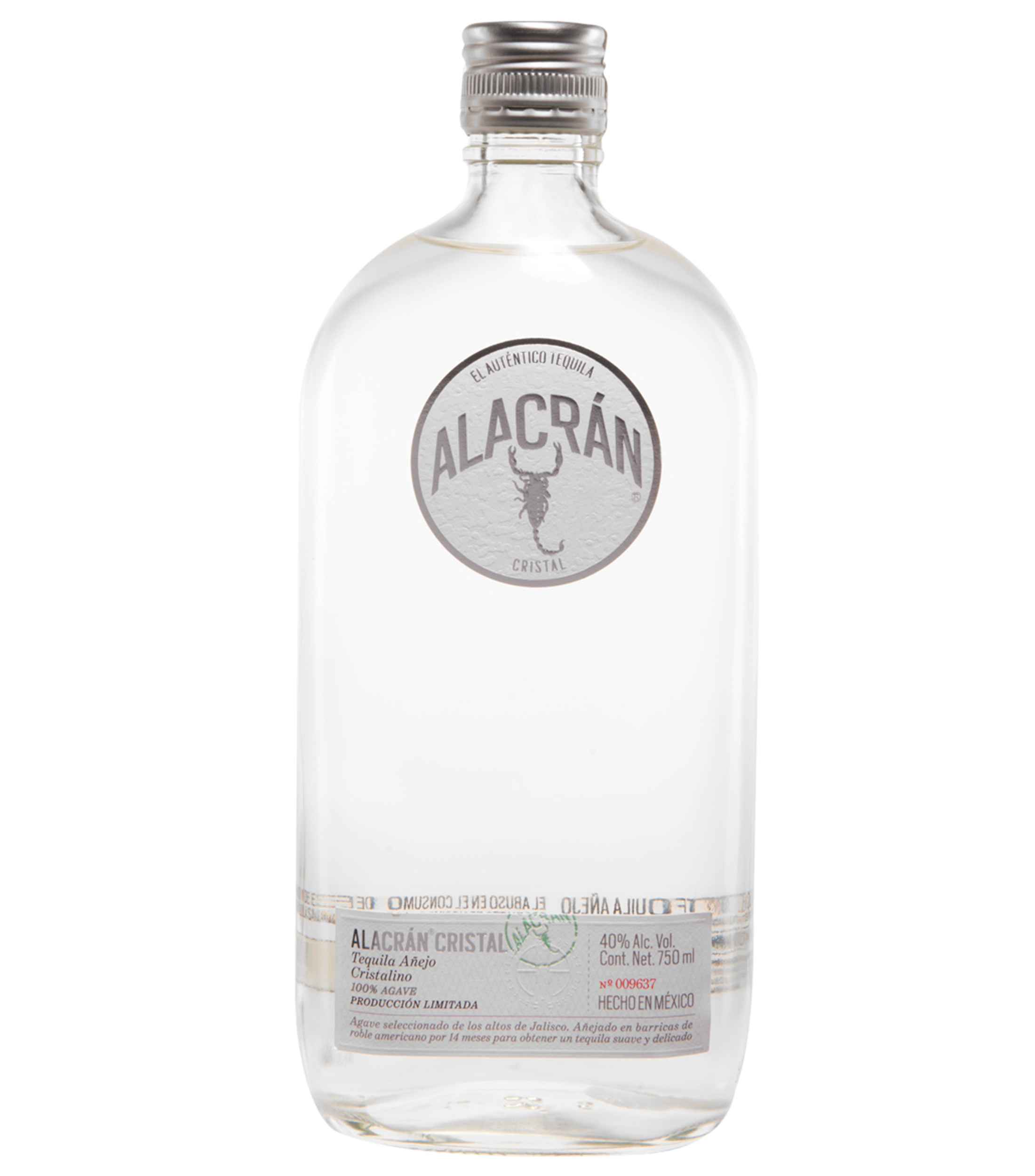 Alacrán Tequila Añejo Cristal, 750 ml El Palacio de Hierro