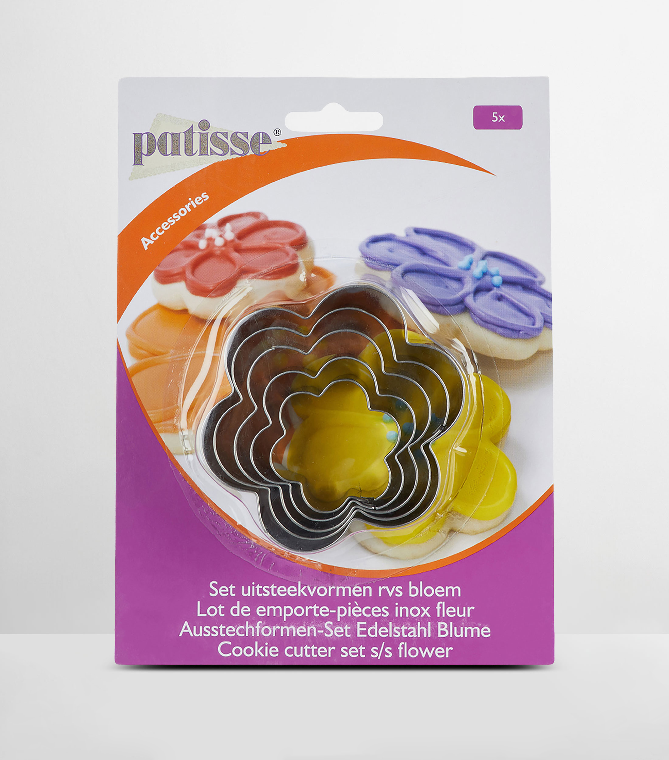 Set 5 Cortadores para Galletas plata