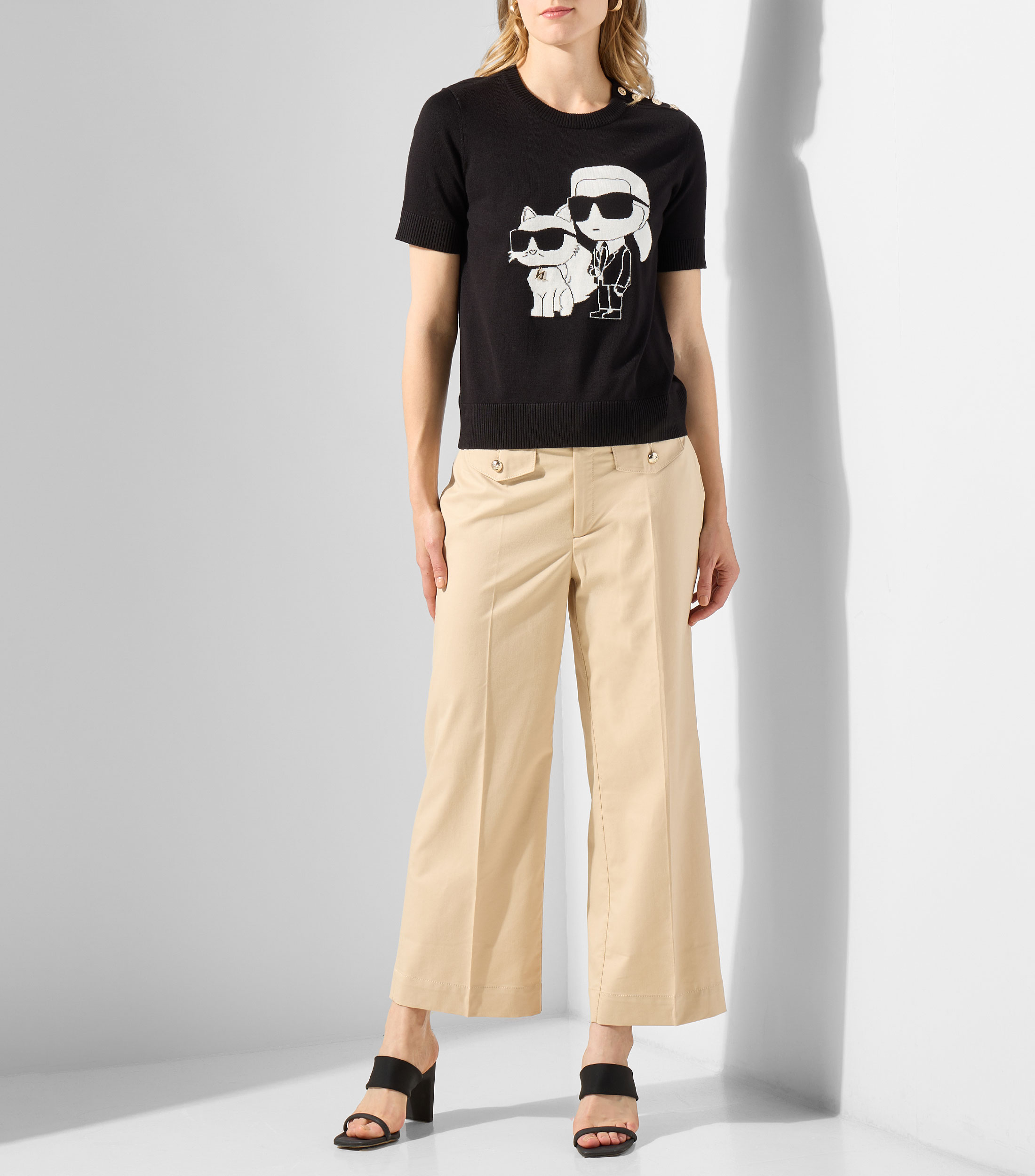 Blusa fantasía manga corta Mujer