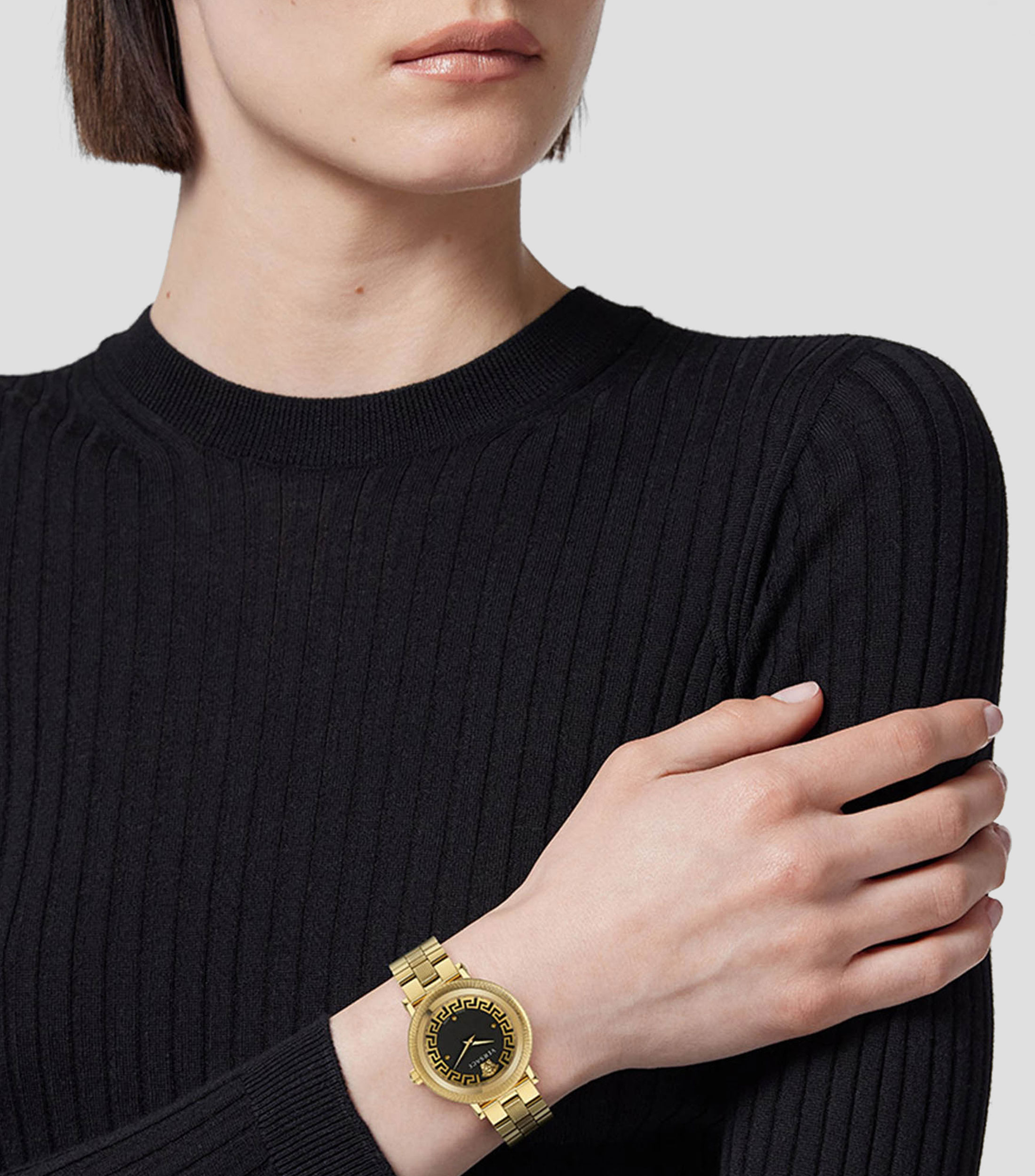 Reloj para mujer Greca Flourish, formal, dorado