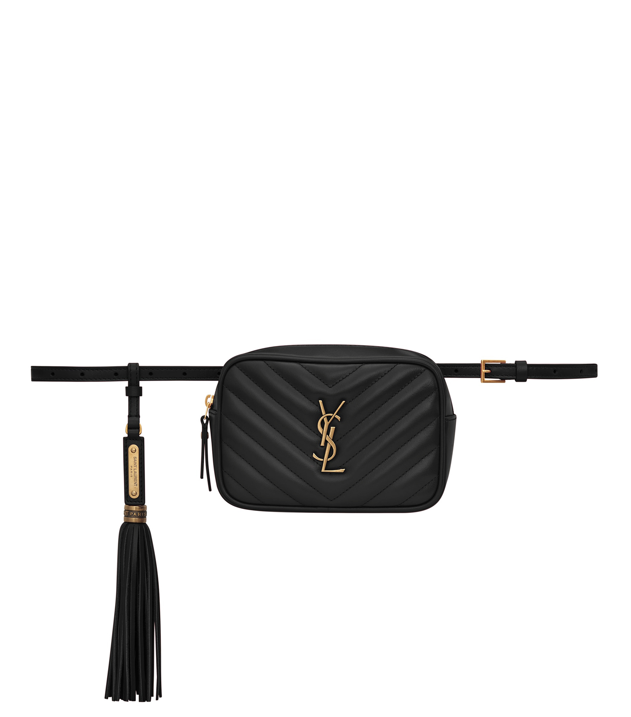 Saint Laurent Paris Cangurera en piel Lou Belt Mujer - El Palacio de Hierro