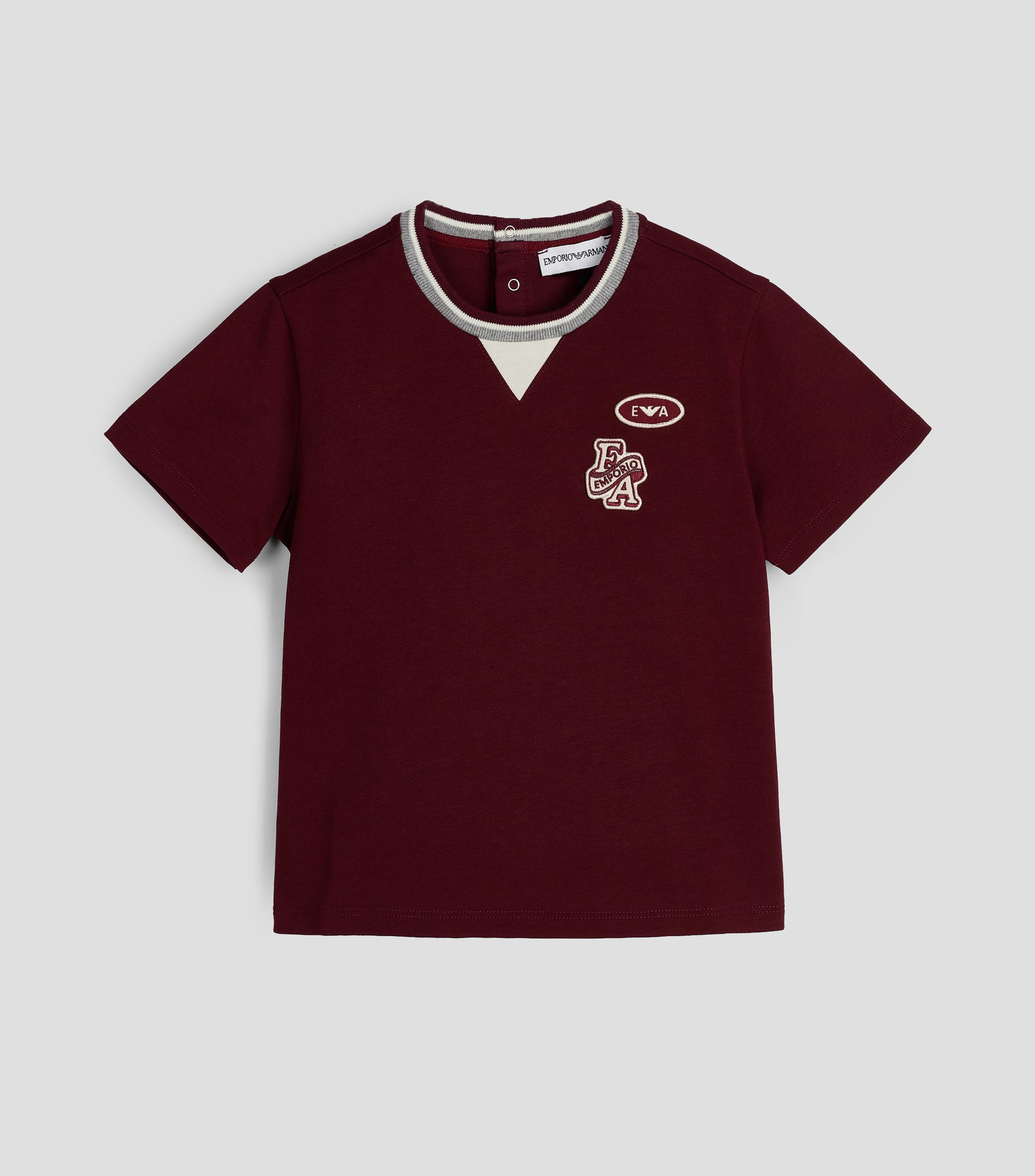 Playera cuello redondo manga corta lisa Bebé