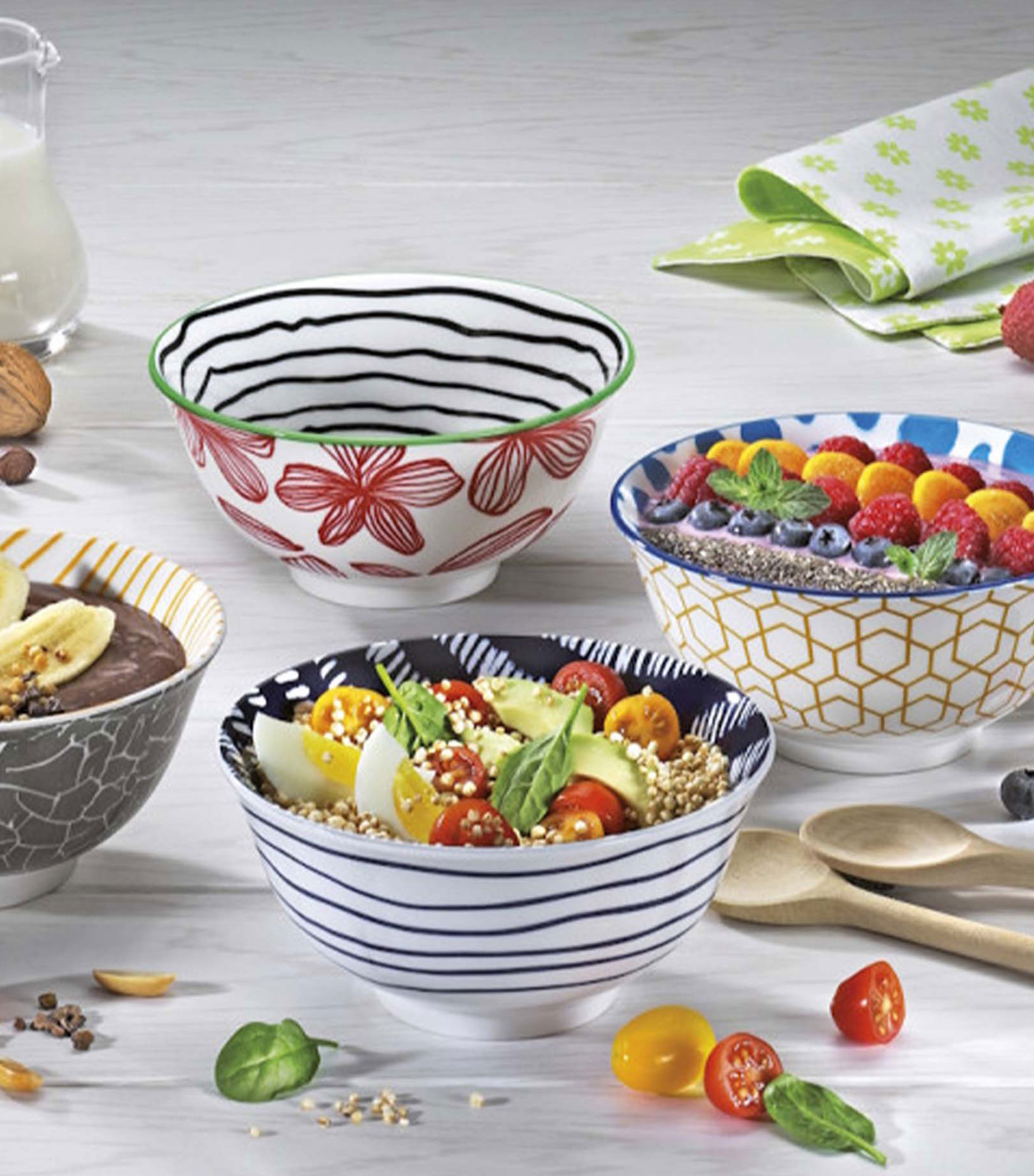 Bowl multidiseno en porcelana