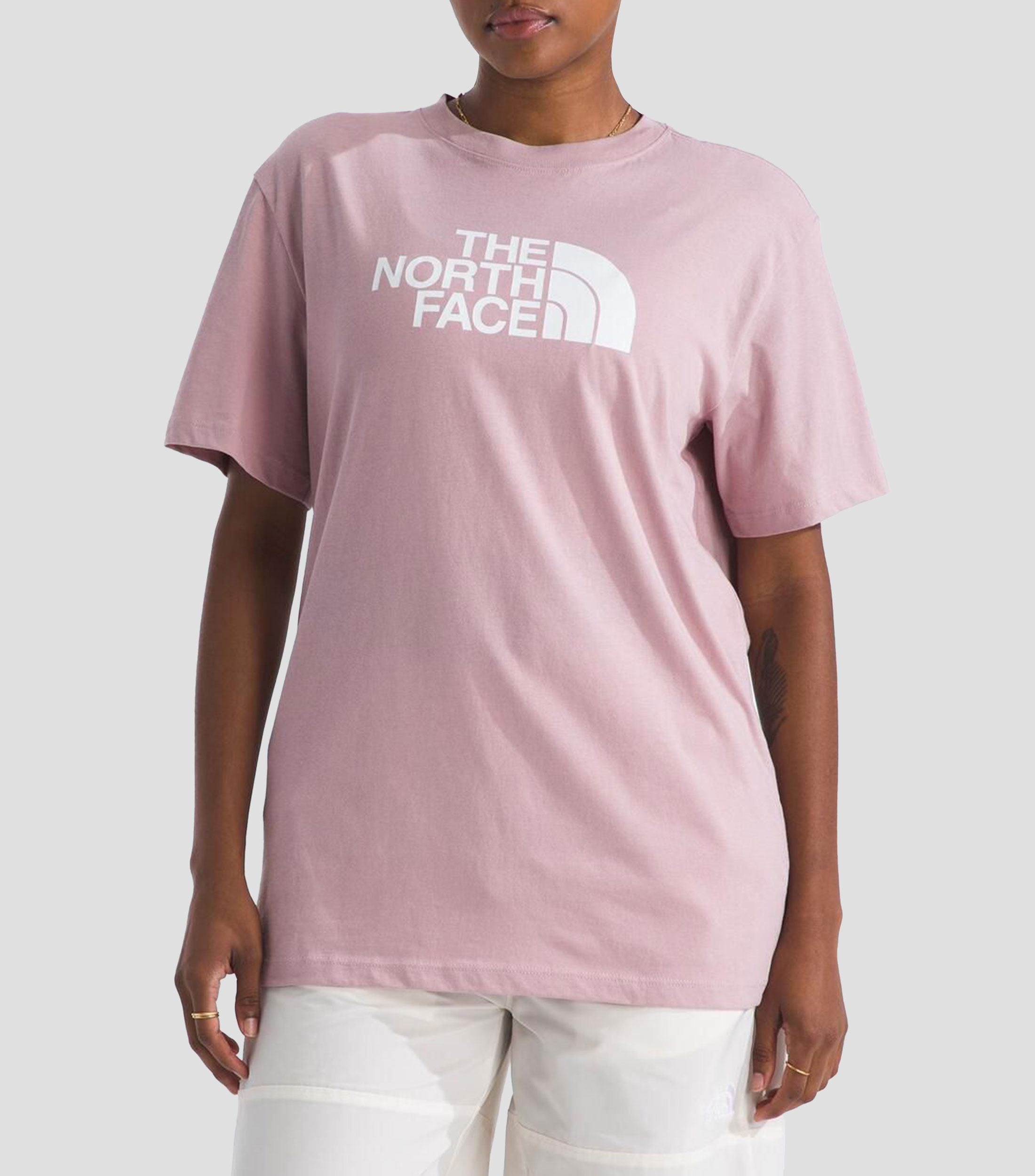 Playera cuello redondo manga corta estampada Mujer