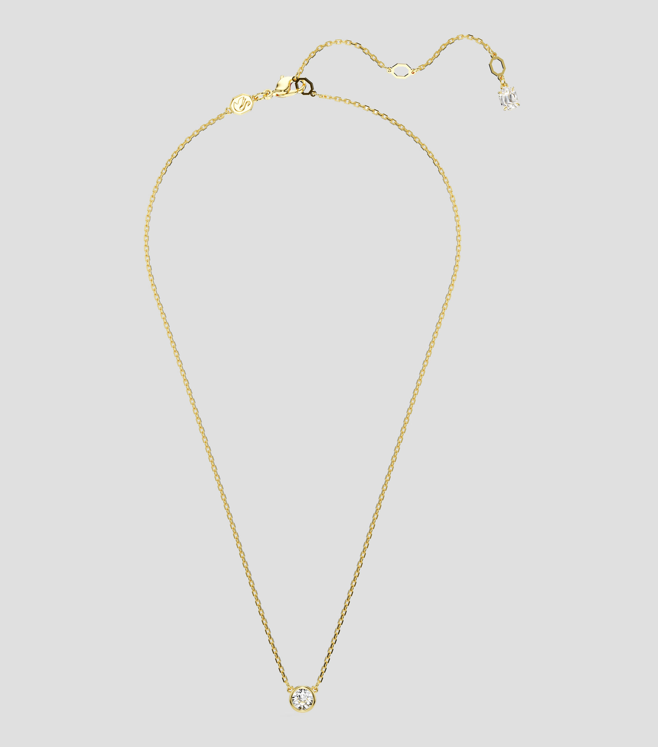 Collar con dije de zirconia blanca Mujer